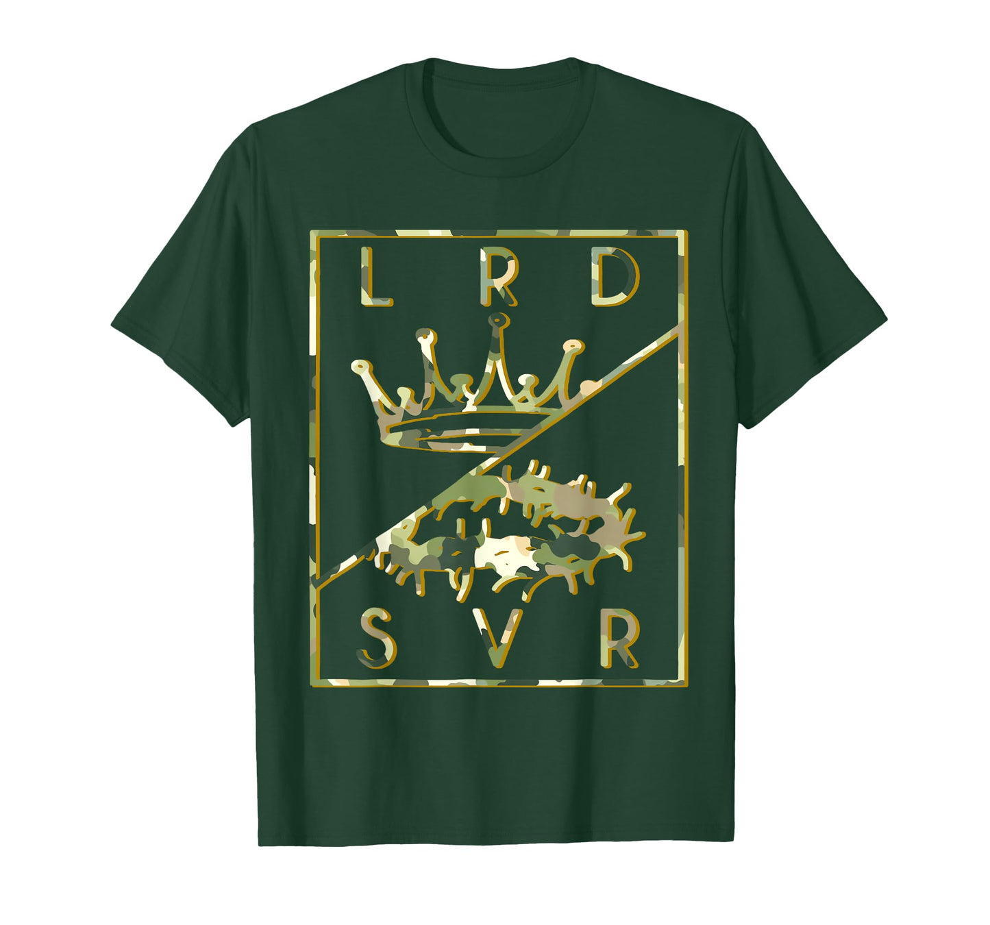 Camo Jesus Christian King Crown Lord & Savior 2 T-Shirt