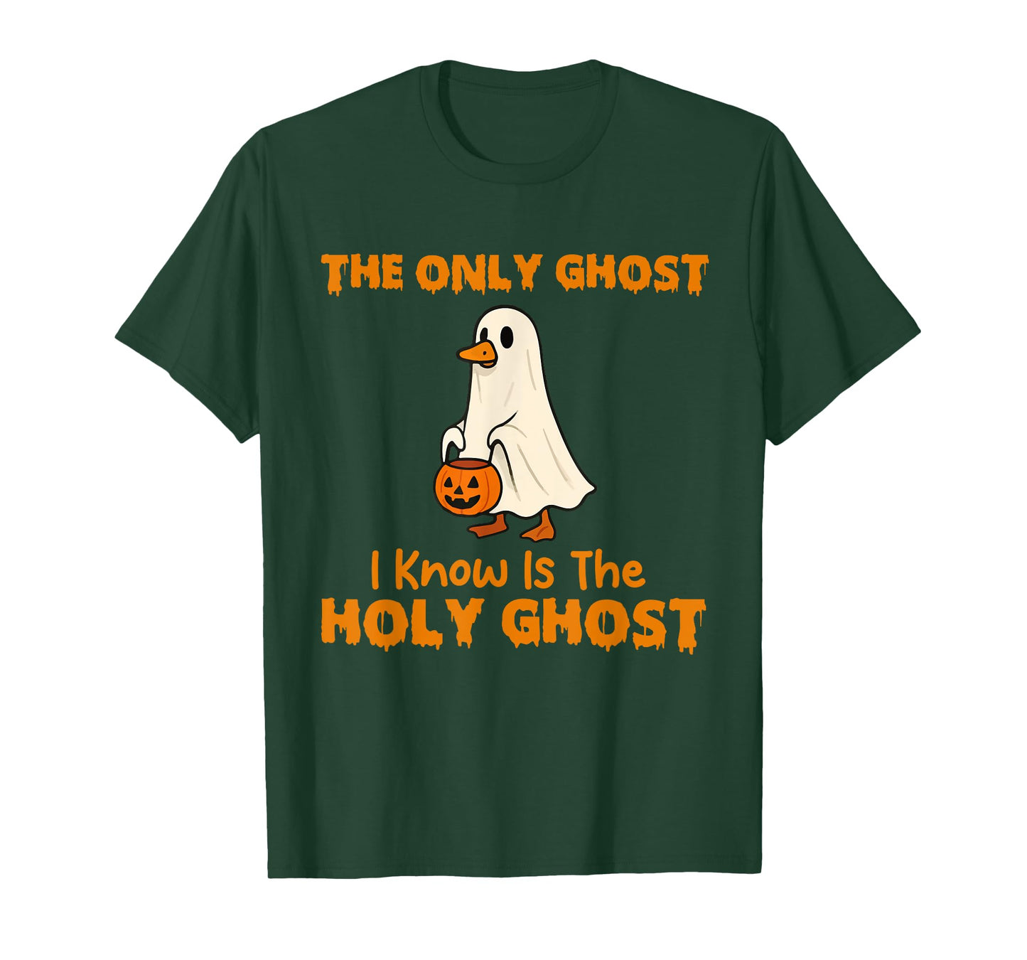 The Only Ghost I Know is The Holy Goose Christian Halloween T-Shirt