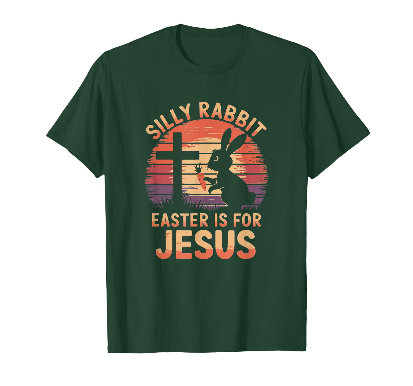 Funny Vintage Silly Rabbit Easter Is For Jesus Easter T-Shirt