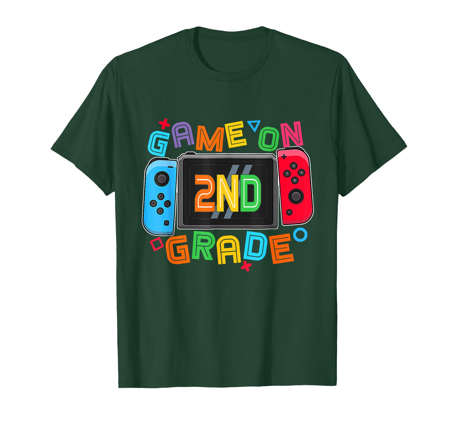 Game On 2nd Grade Gamer Boys Kids Back To School First Day T-Shirt