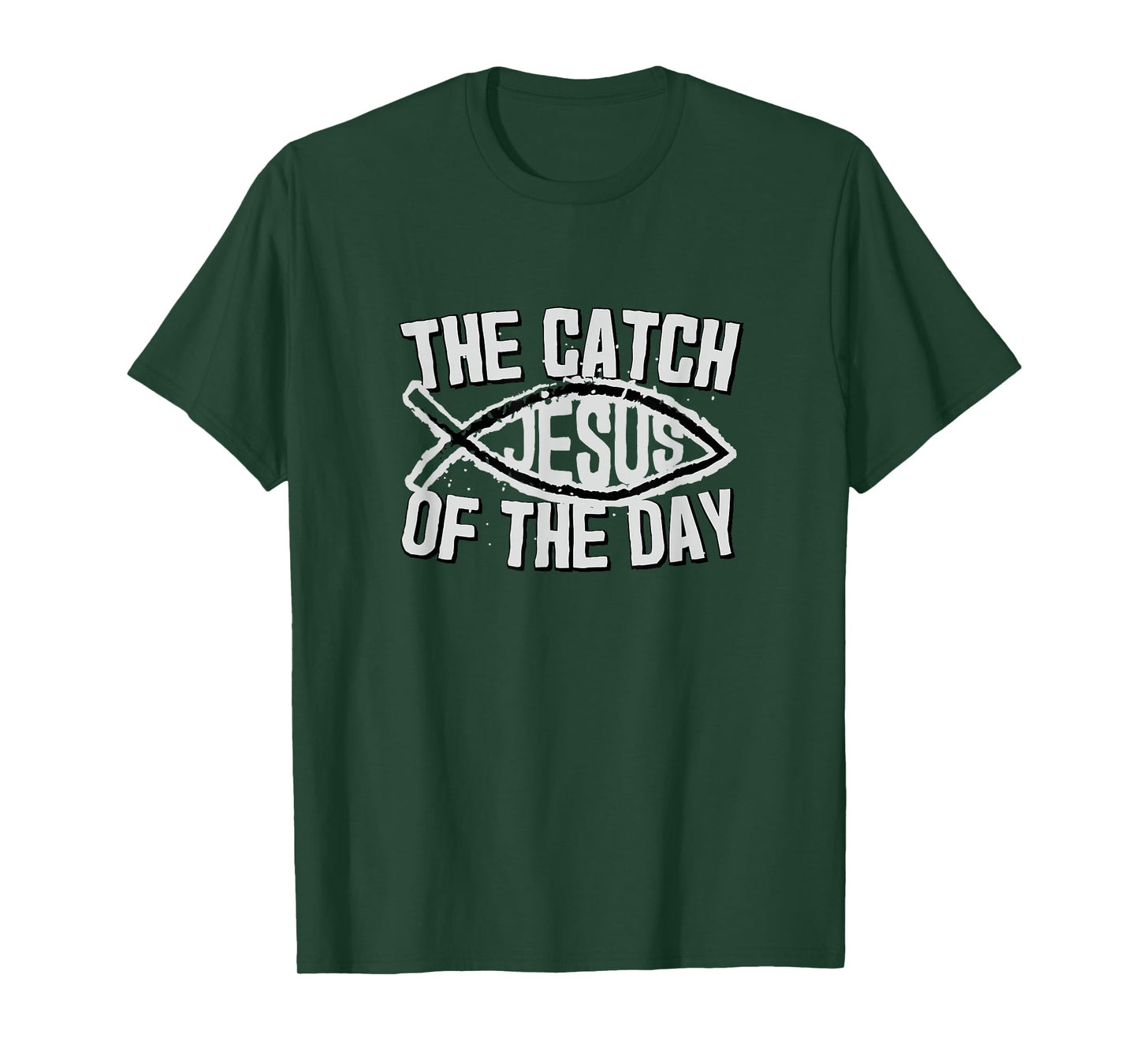 Jesus Catch of Day Ichthys Graphic T-Shirt