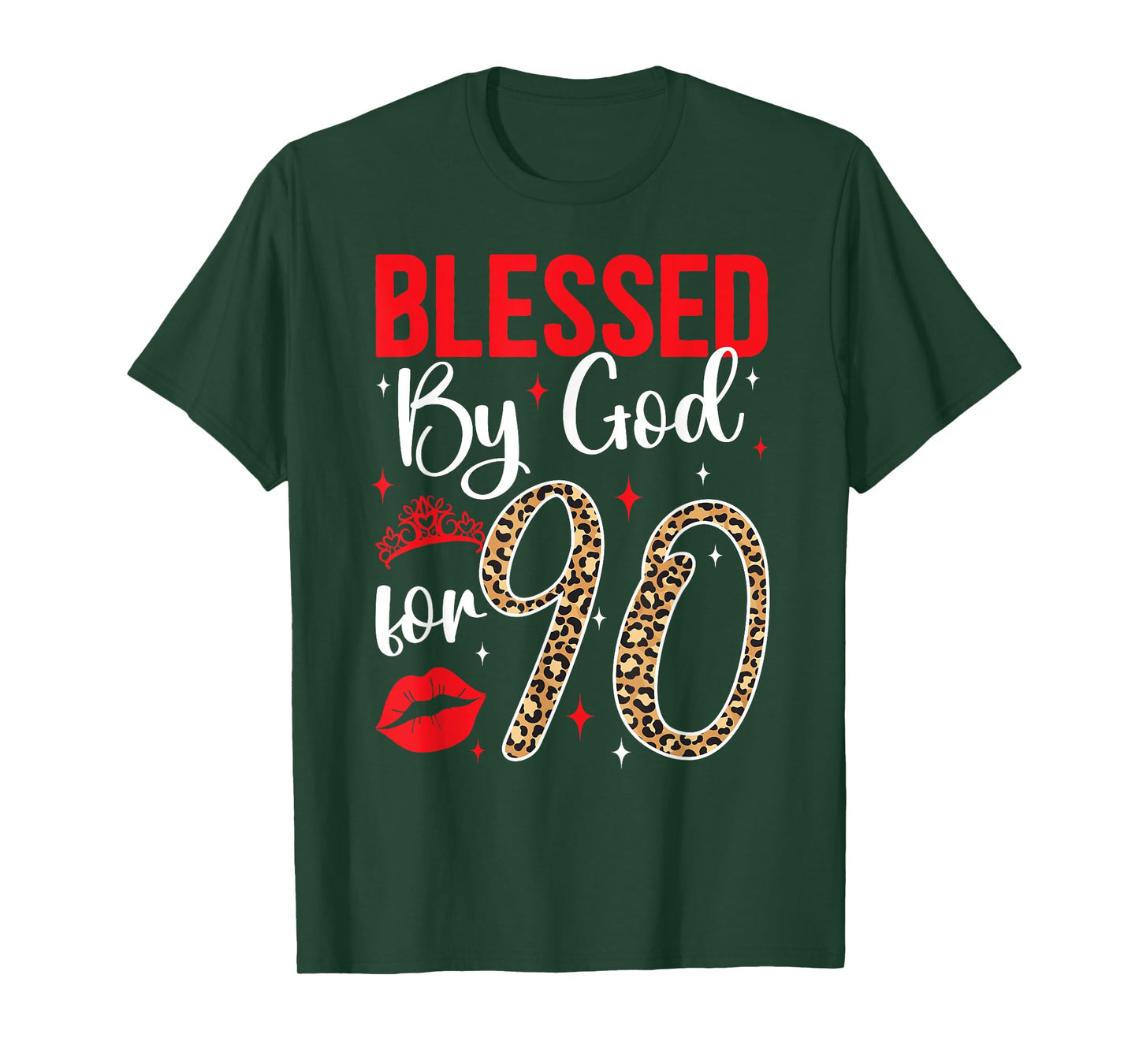 Blessed By God 90 Year Old 90th Birthday It's My 90th Bday T-Shirt