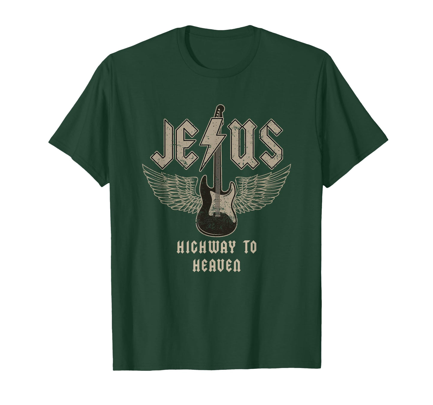 Jesus Rock and Roll Christian Music Worship Bible Verse T-Shirt