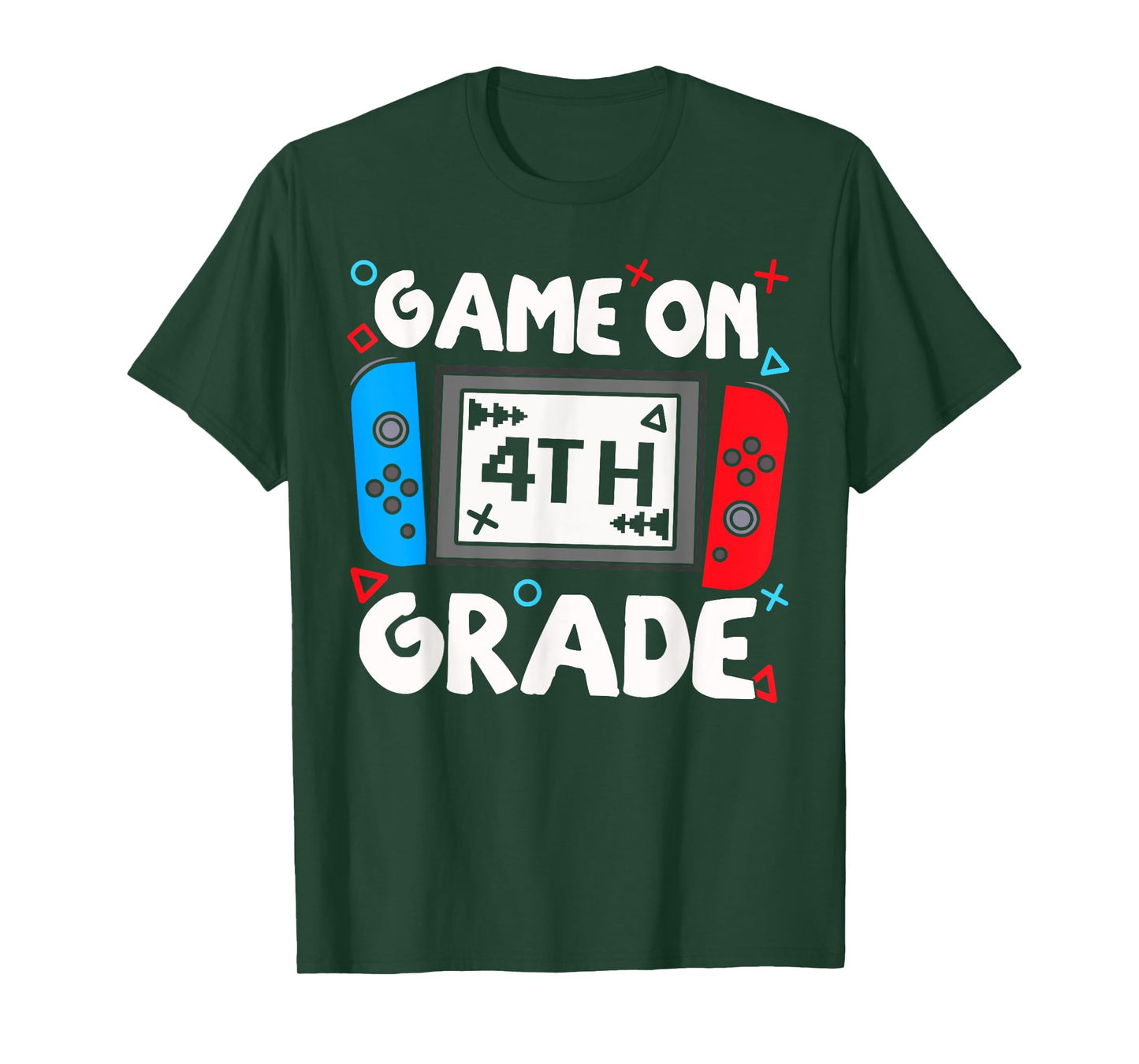 Funny Gamer Game On 4th Grade Back To School Kids Boys T-Shirt
