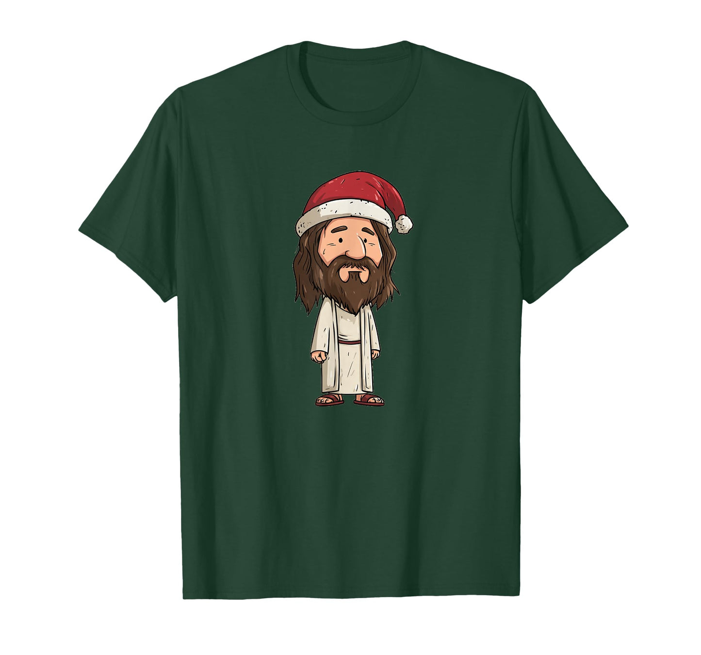 Amazing Jesus Christ with Hat for Nice Christmas Night T-Shirt