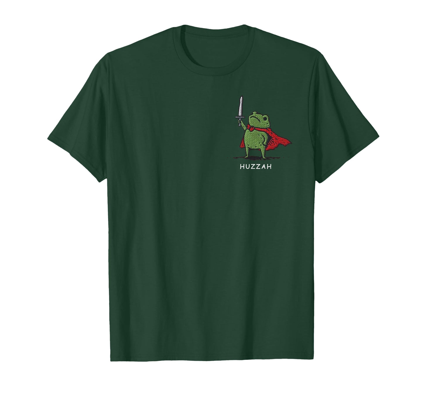 Huzzah Frog Knight Funny Sword Meme Quote T-Shirt