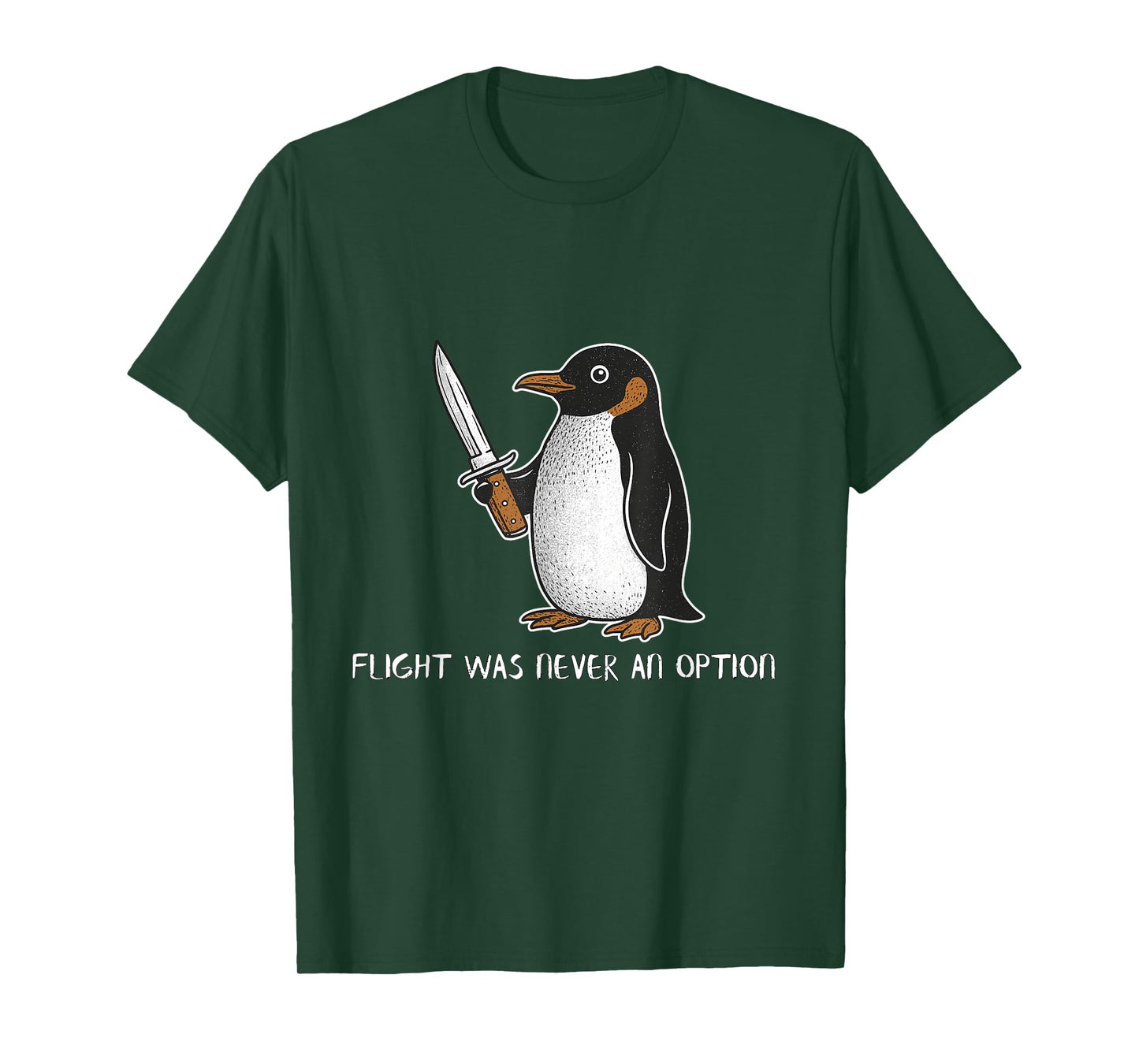 Funny Penguin Meme Dad Joke Sarcastic Flight Fight Cute Bird T-Shirt