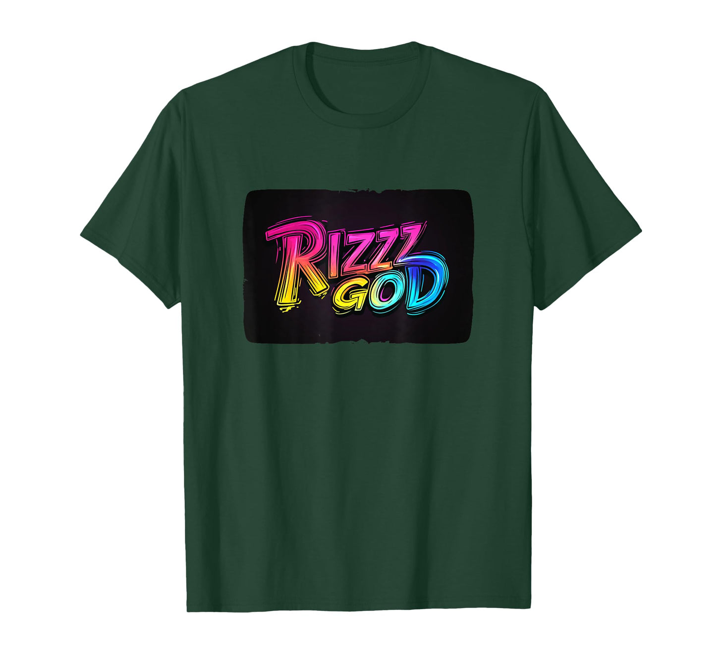 Fun Rizz God Speech in Vibrant Style T-Shirt