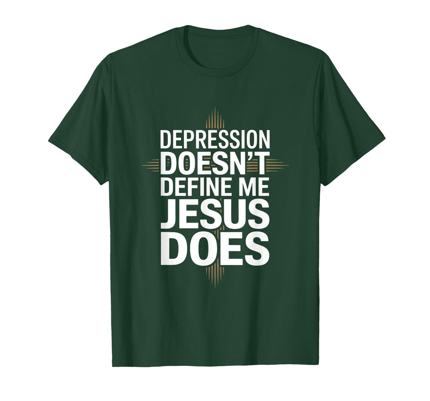 Depression Doesn't Define Me Jesus Does Christian T-Shirt
