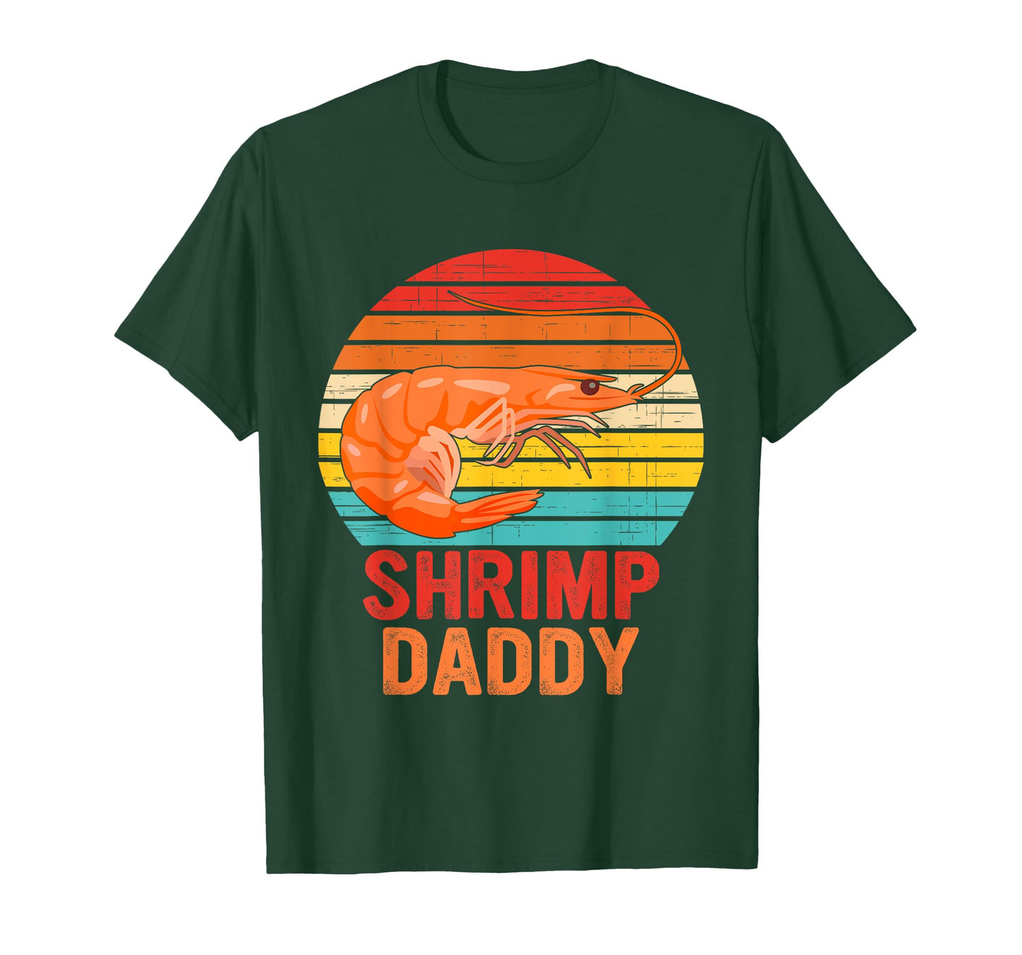 Shrimp Daddy Seafood Shellfish Vintage Design T-Shirt