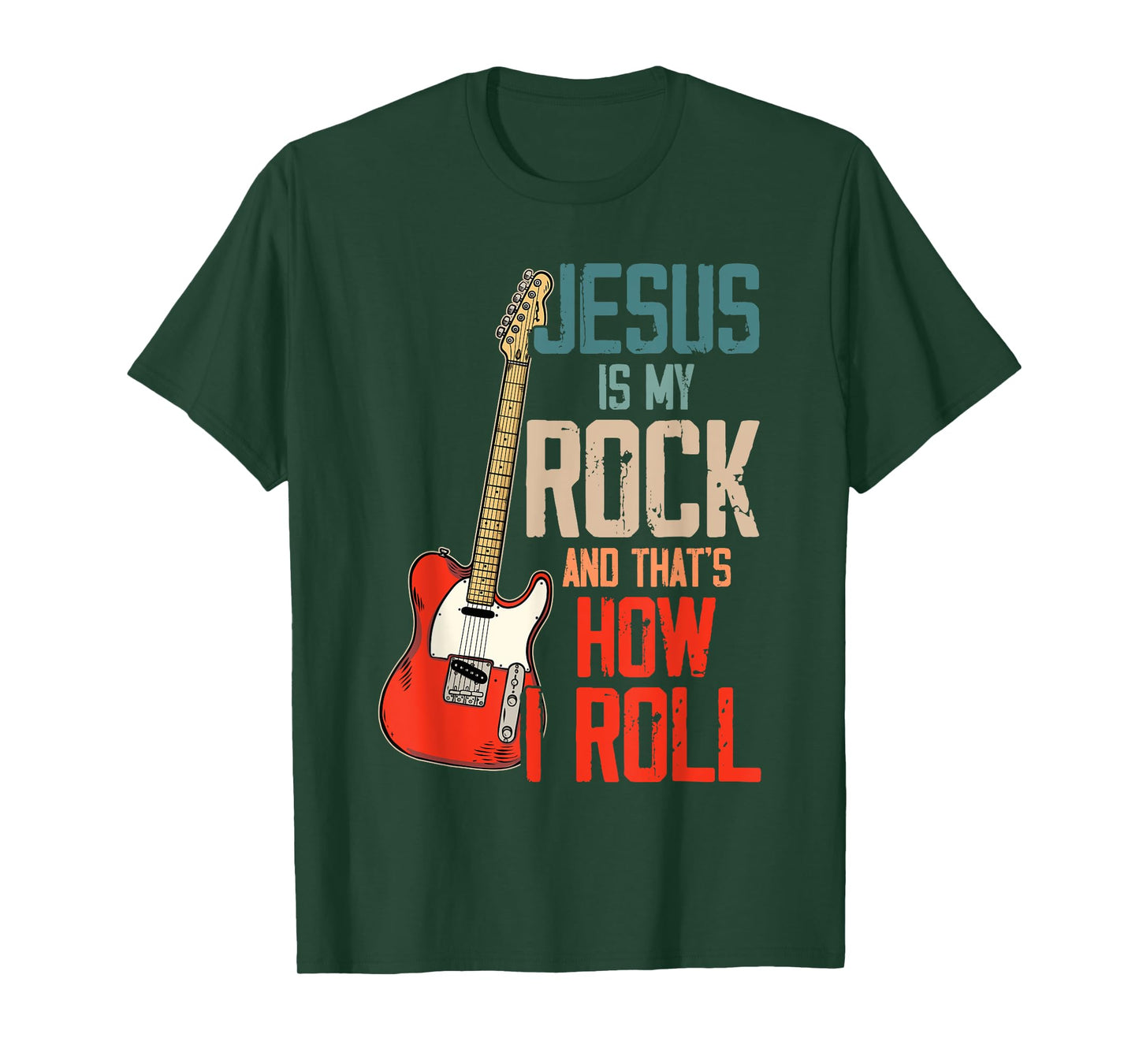Jesus Is My Rock And That Is How I Roll Christian T-Shirt