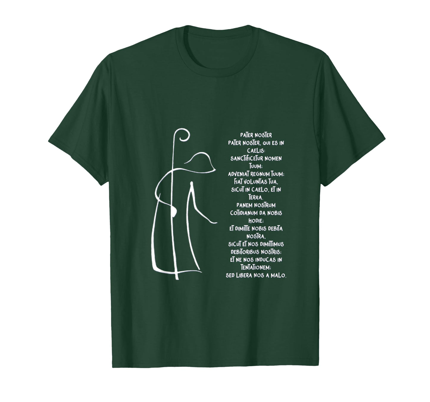 Our Father in latin, Main Prayer to God, Holy Spirit bless T-Shirt
