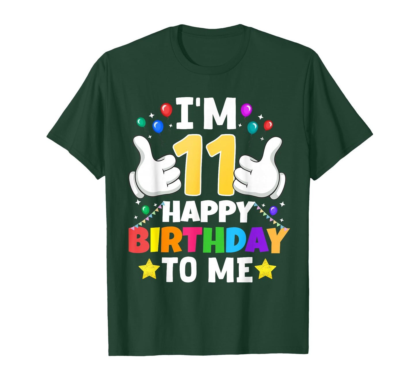 11 Year Old Gifts I'm 11 Happy Birthday To Me 11th Birthday T-Shirt