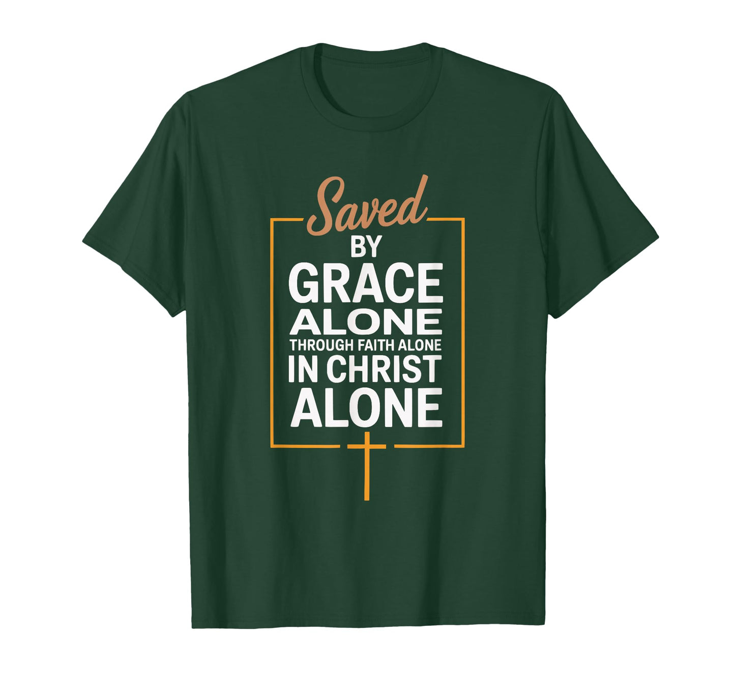 Saved by Grace Alone Christian Theology T-Shirt