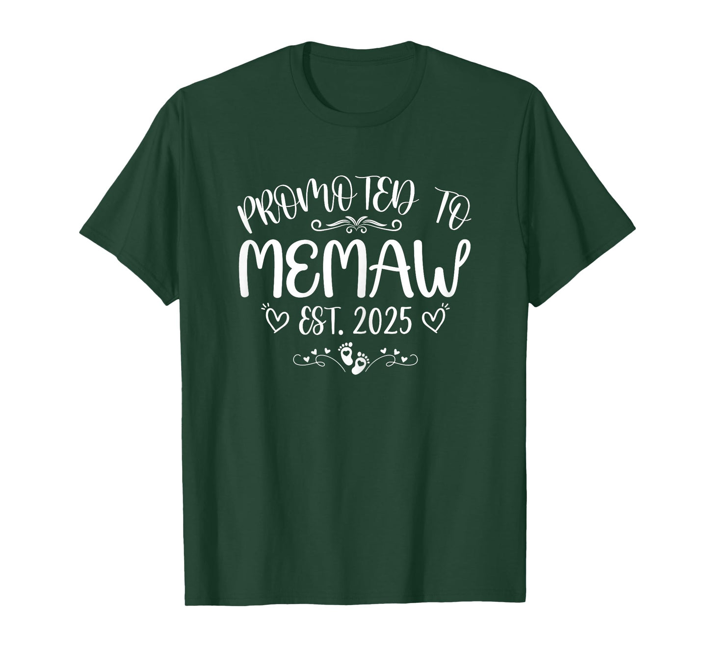 Womens Promoted To Memaw Est 2025 Soon To Be Mom Mother's day T-Shirt