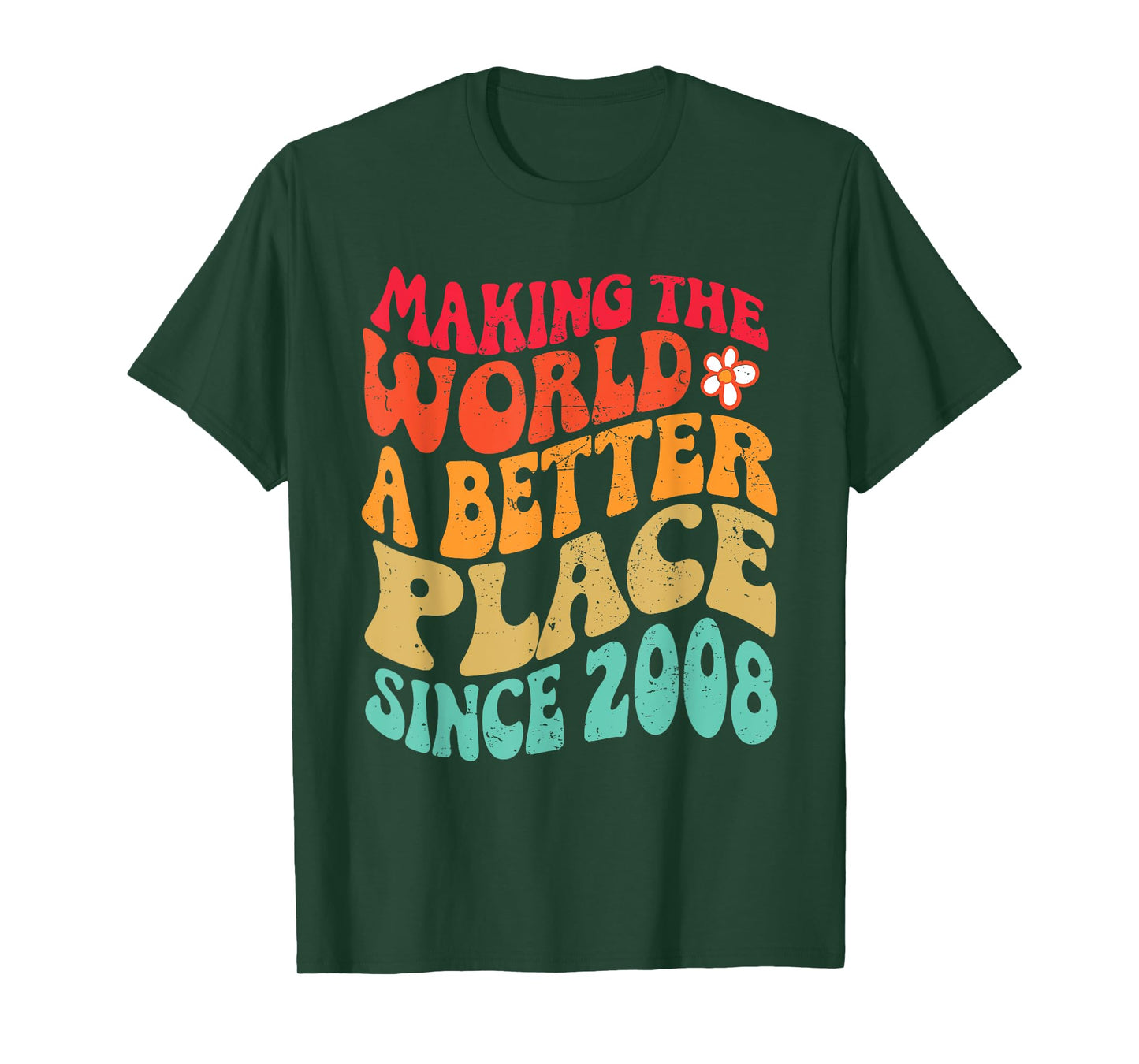 2008 Birthday - Making The World A Better Place Since 2008 T-Shirt