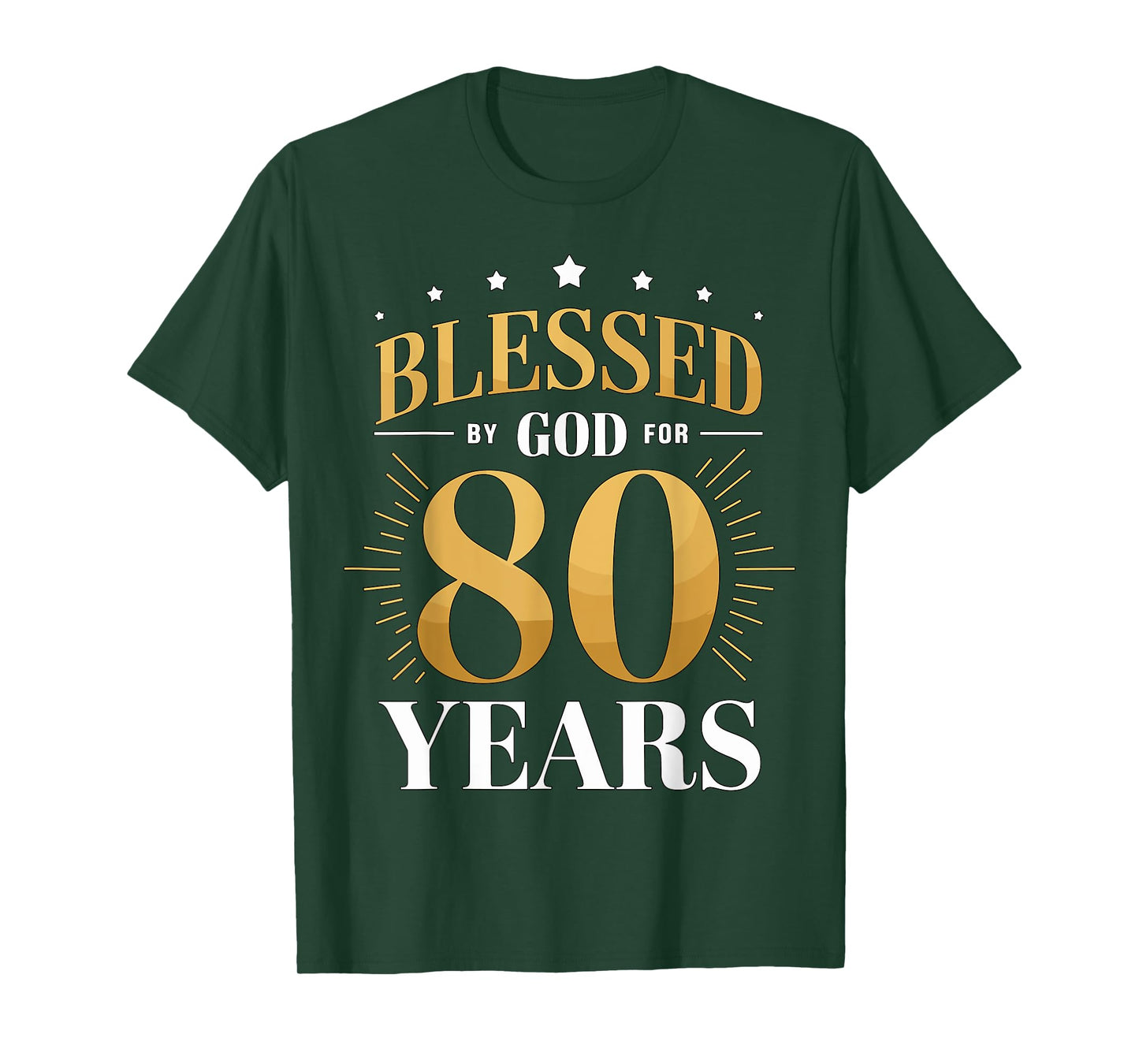 Blessed by God for 80 Years Old 80th Birthday Party Grandma T-Shirt