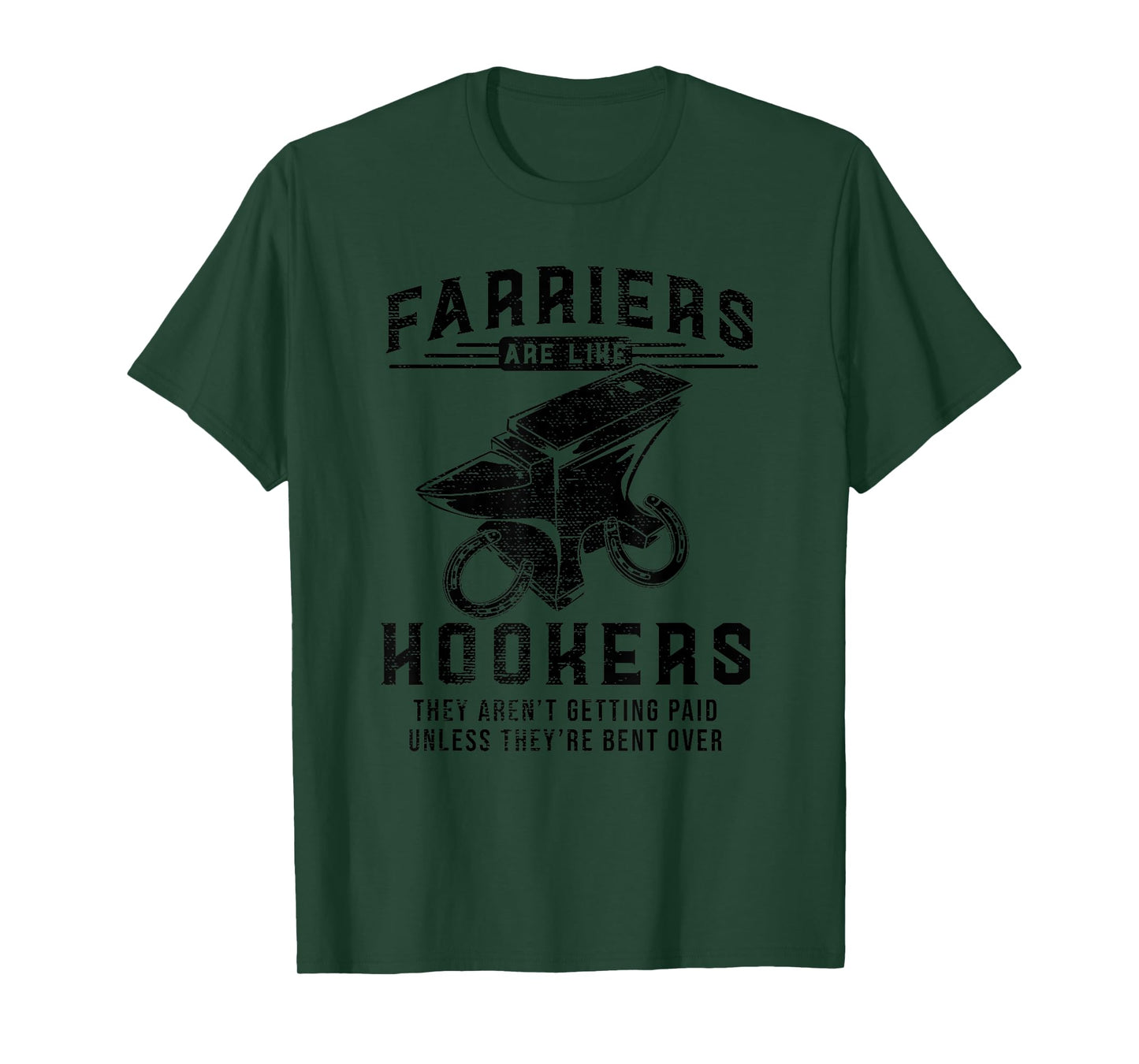 Funny Farrier Hoof Trimming Equine Horse Shoeing Hooves Gift T-Shirt