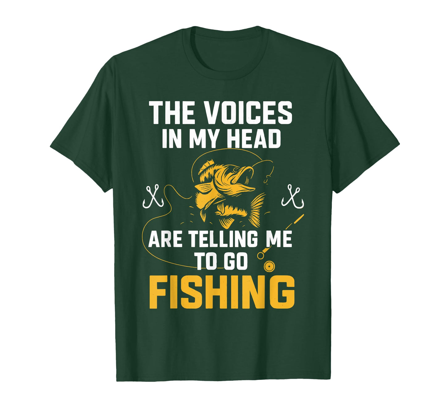 Funny Fishing Shirt – Fisherman Voices In My Head T-Shirt