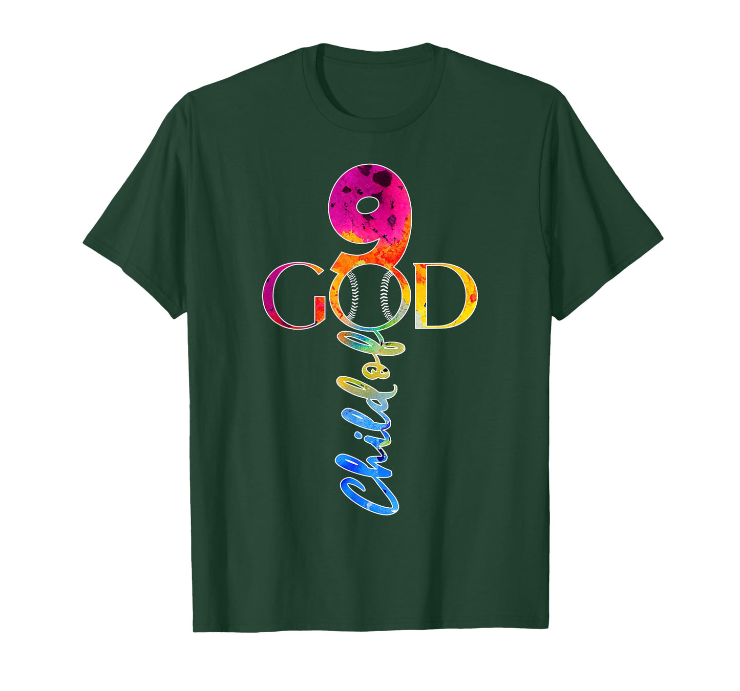 JESUS 9 YEARS CHILD OF GOD BASEBALL 9th BIRTHDAY T-Shirt