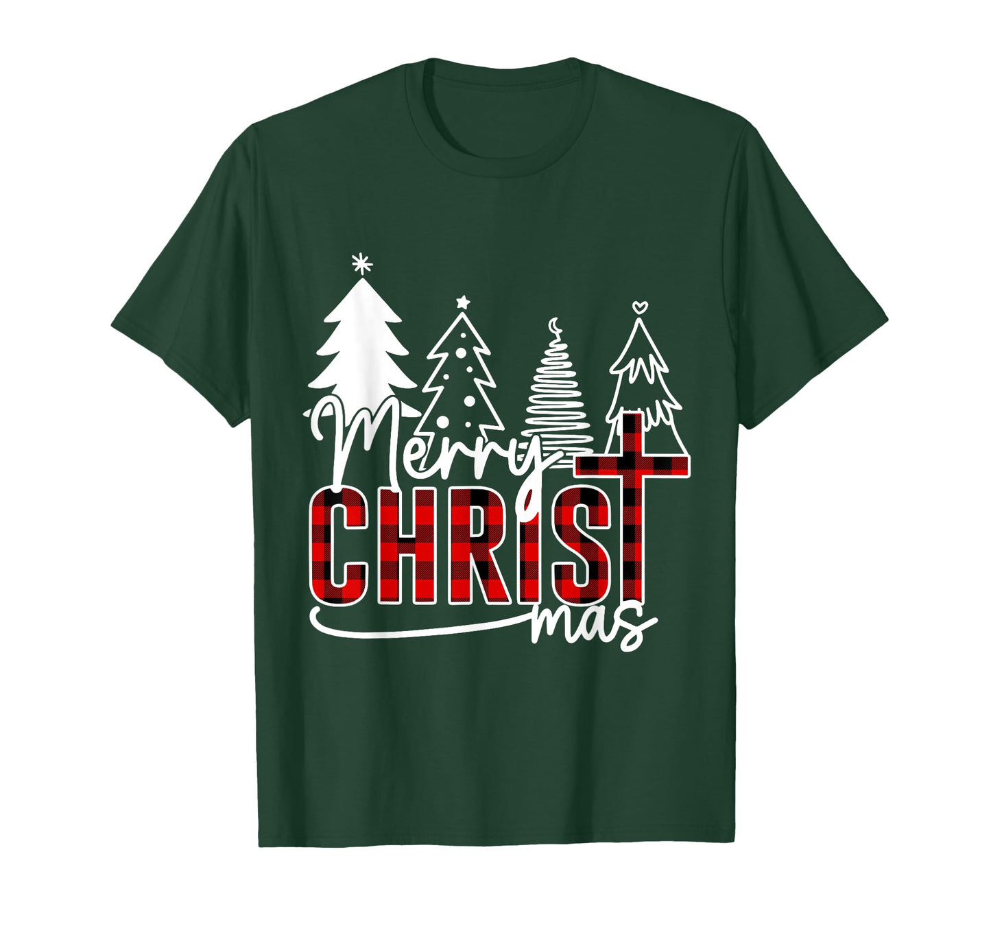 Merry Christ Mas Christian Jesus Christmas PJs Xmas Pajamas T-Shirt