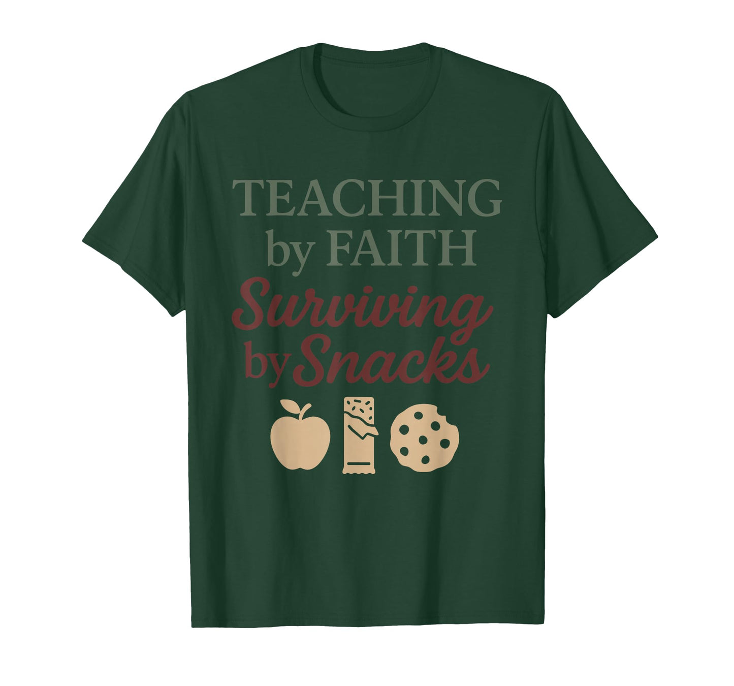 Christian Homeschool Mom Exhausted Chaos Faith Humor T-Shirt