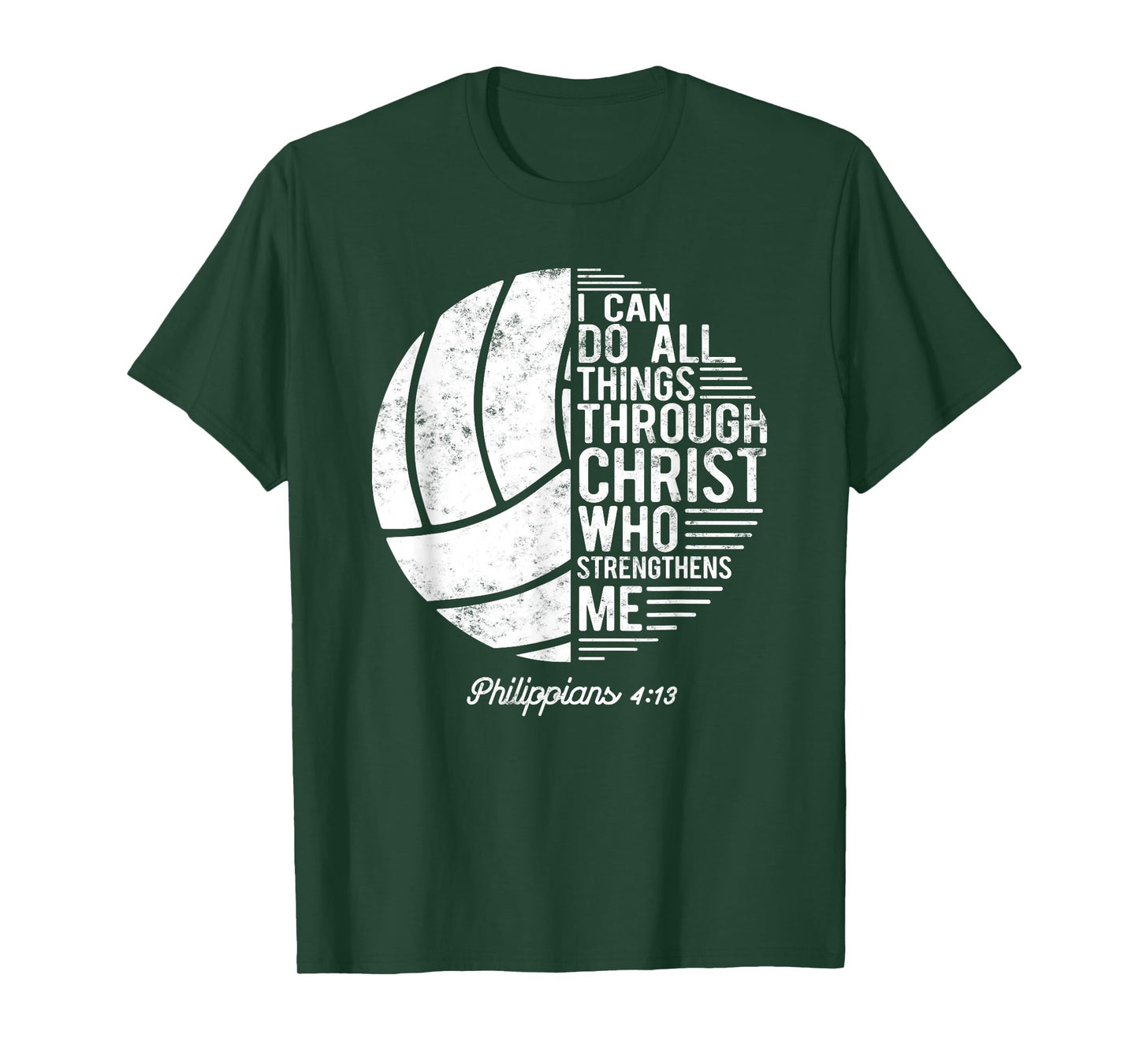 Christian Volleyball I Can Do All Things Philippians 4 13 T-Shirt