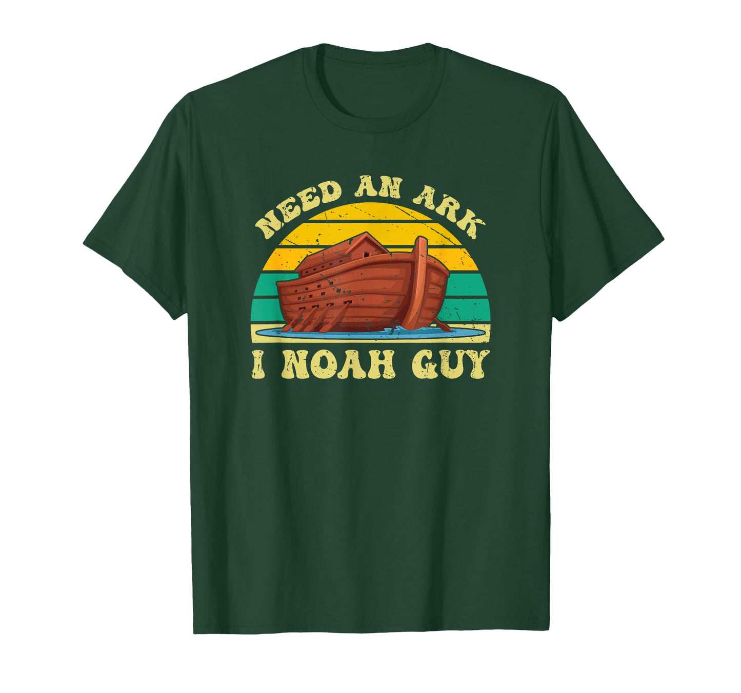 Need An Ark I Noah Guy Funny Christian Religious Retro Humor T-Shirt