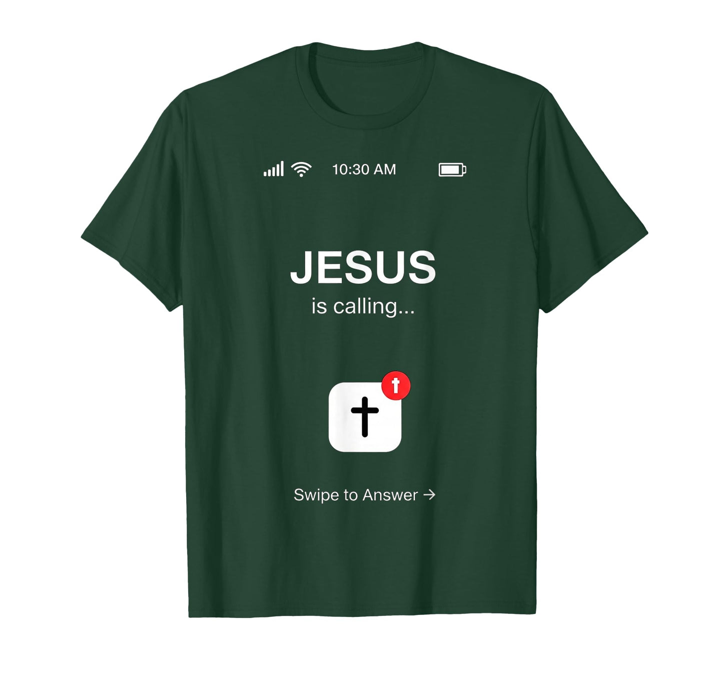 Funny Jesus is Calling Christian Religious Humor Graphic T-Shirt