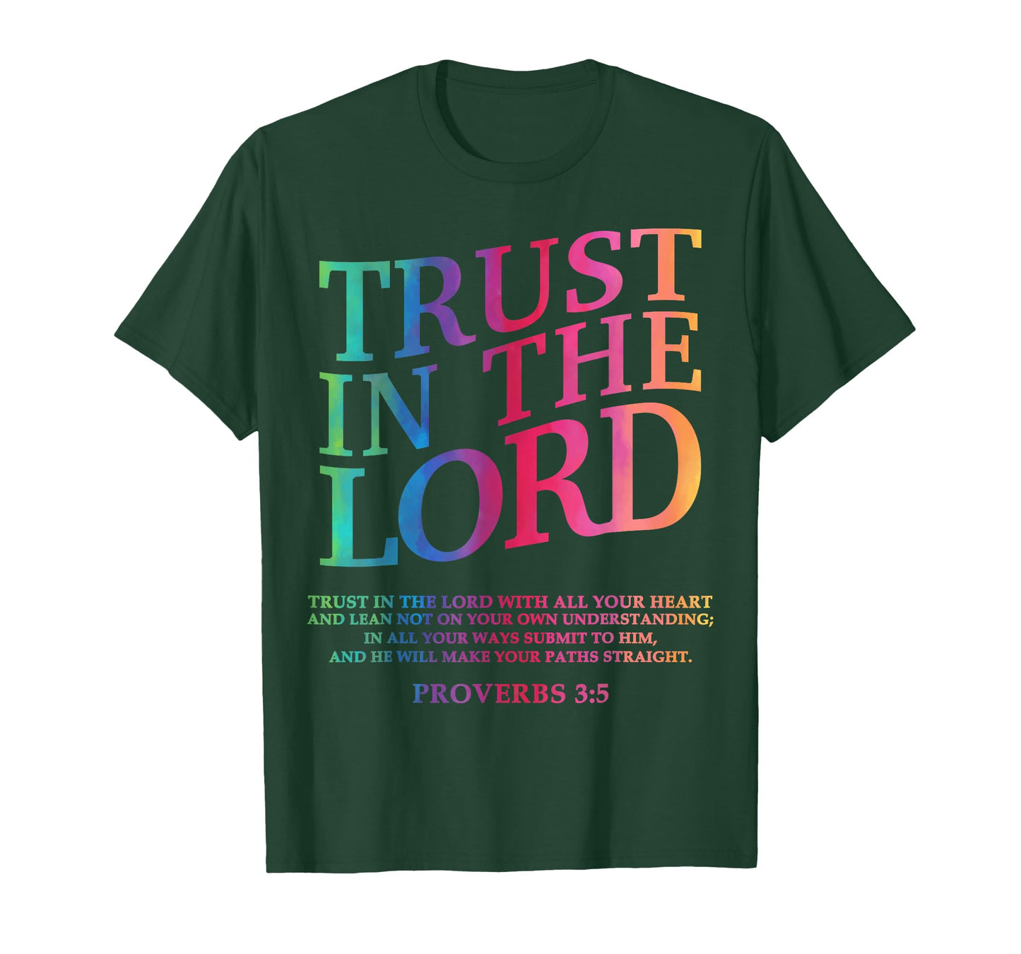 Trust In The Lord Christian Jesus God Sister Brother Son Men T-Shirt