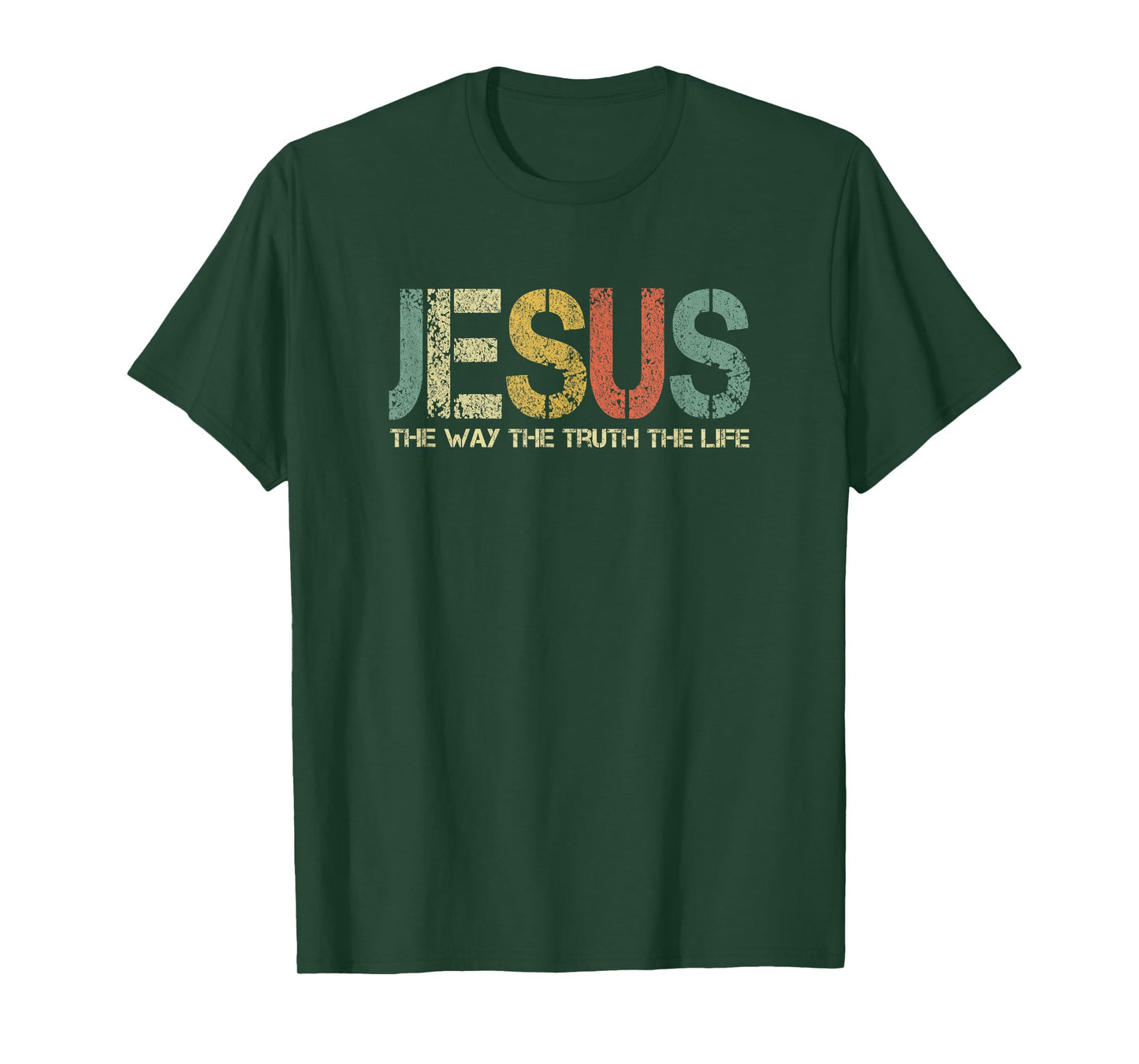 Christian Jesus The Way Truth Life God Fun Church Worshiping T-Shirt