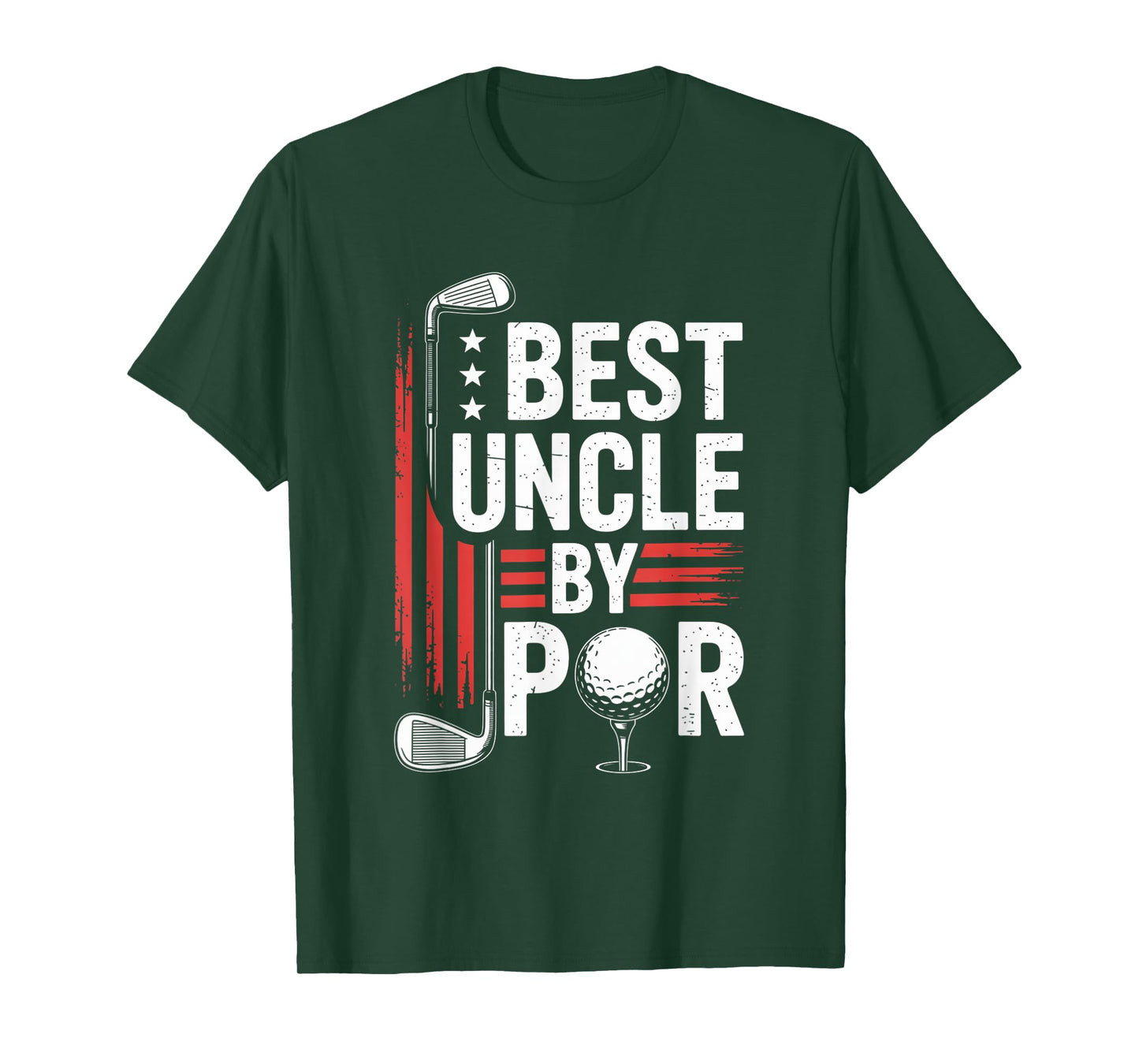 Uncle Golf Best Uncle by Par Funny Golfing Baby Announcement T-Shirt