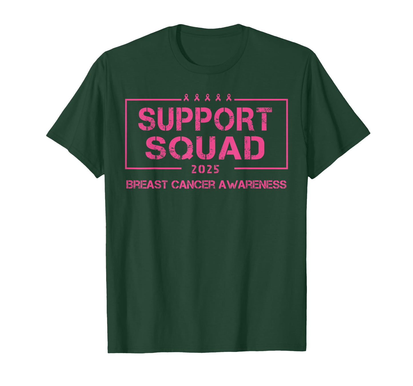 Support Squad Breast Cancer Awareness Pink Ribbon Men Women T-Shirt