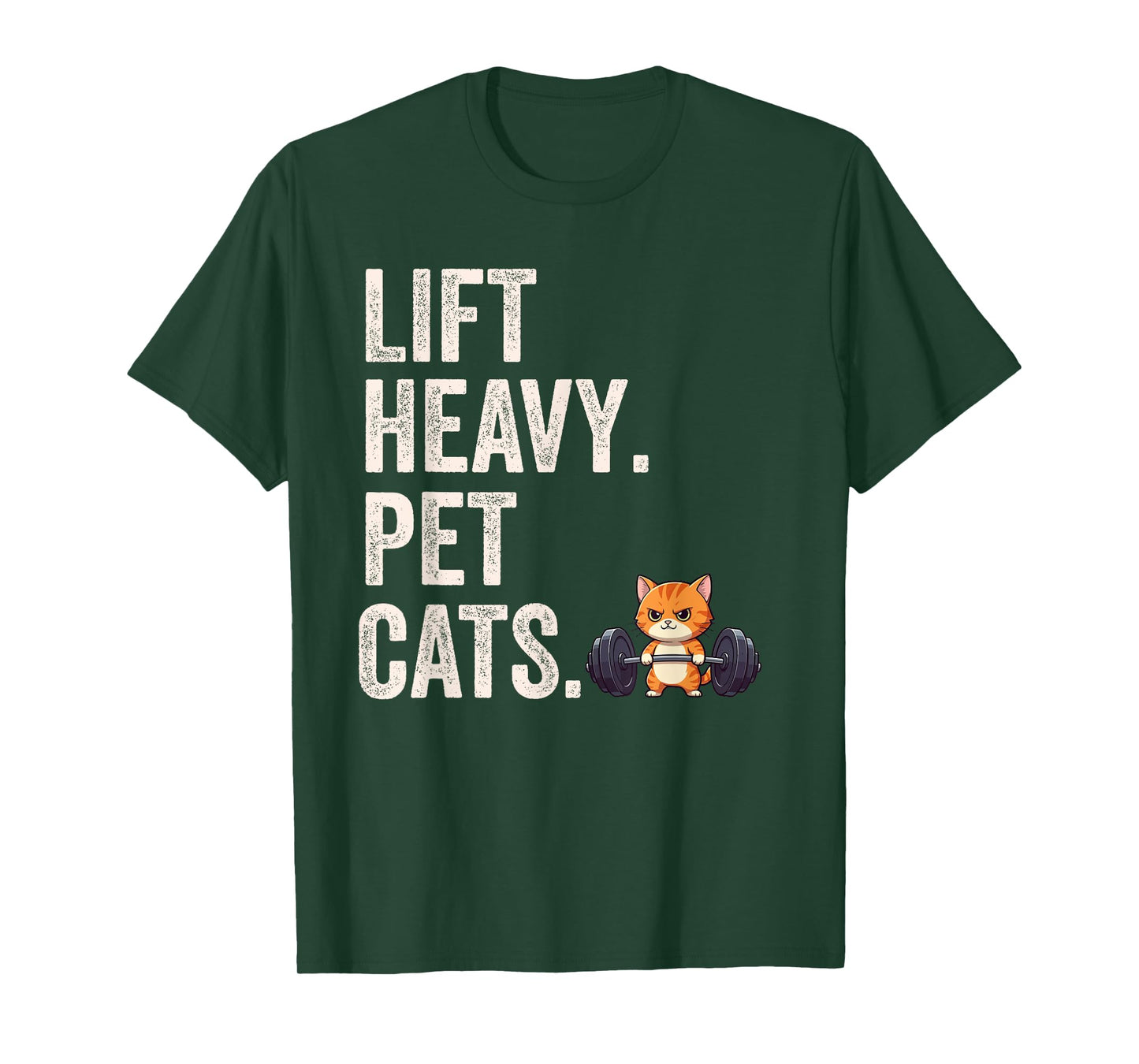 Lift heavy pet cats - Funny gym workout T-Shirt