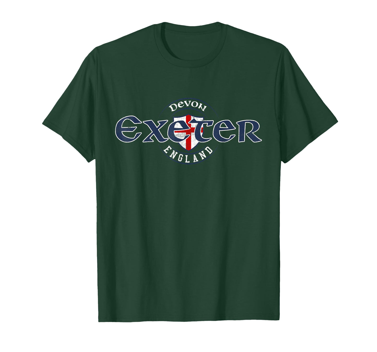 Exeter Devon England English Flag T-Shirt
