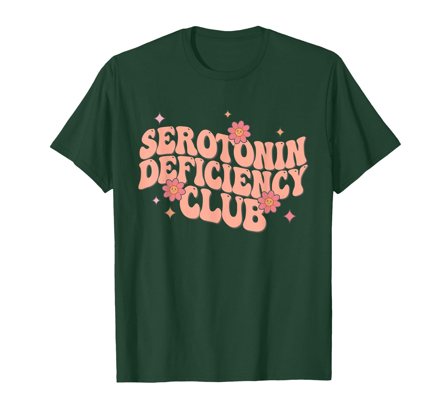 Funny Boho Depression Anxiety T-Shirt, Small, Black