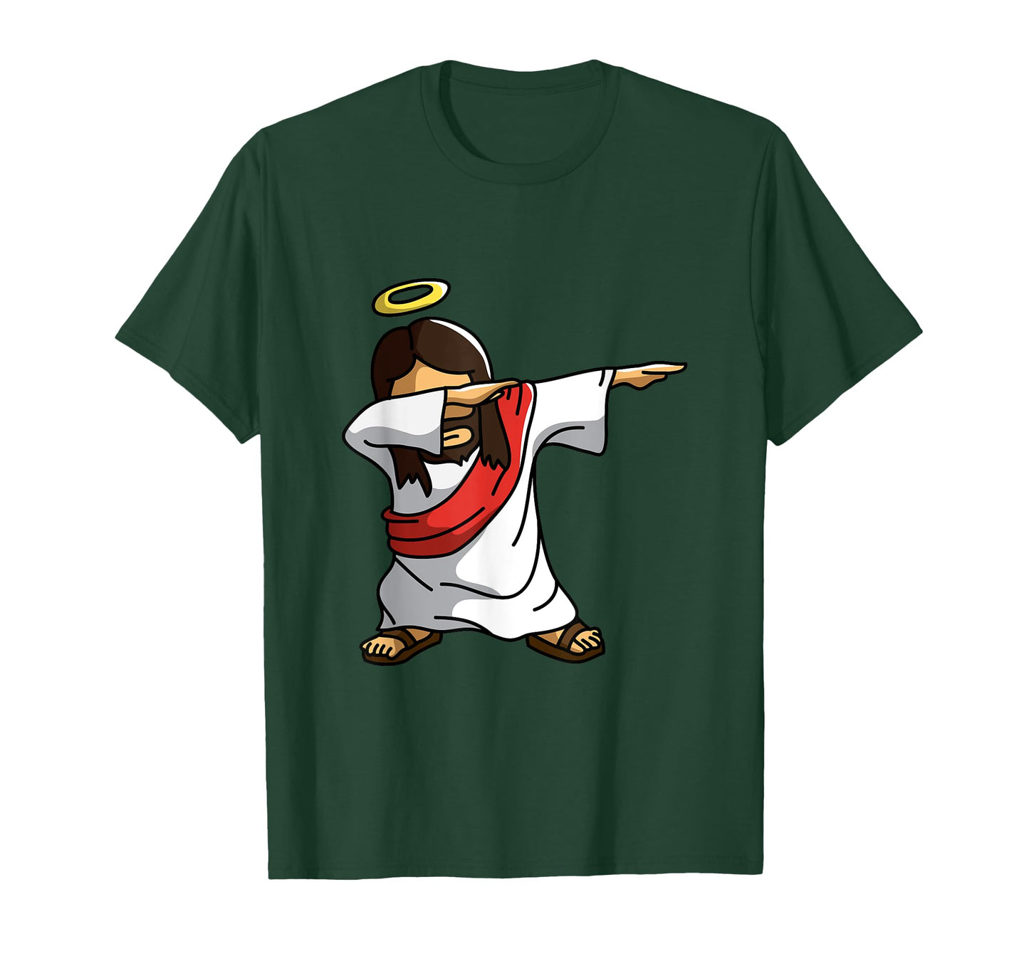 Dabbing Jesus T-Shirt Funny Dancing Christian Christmas Gift T-Shirt