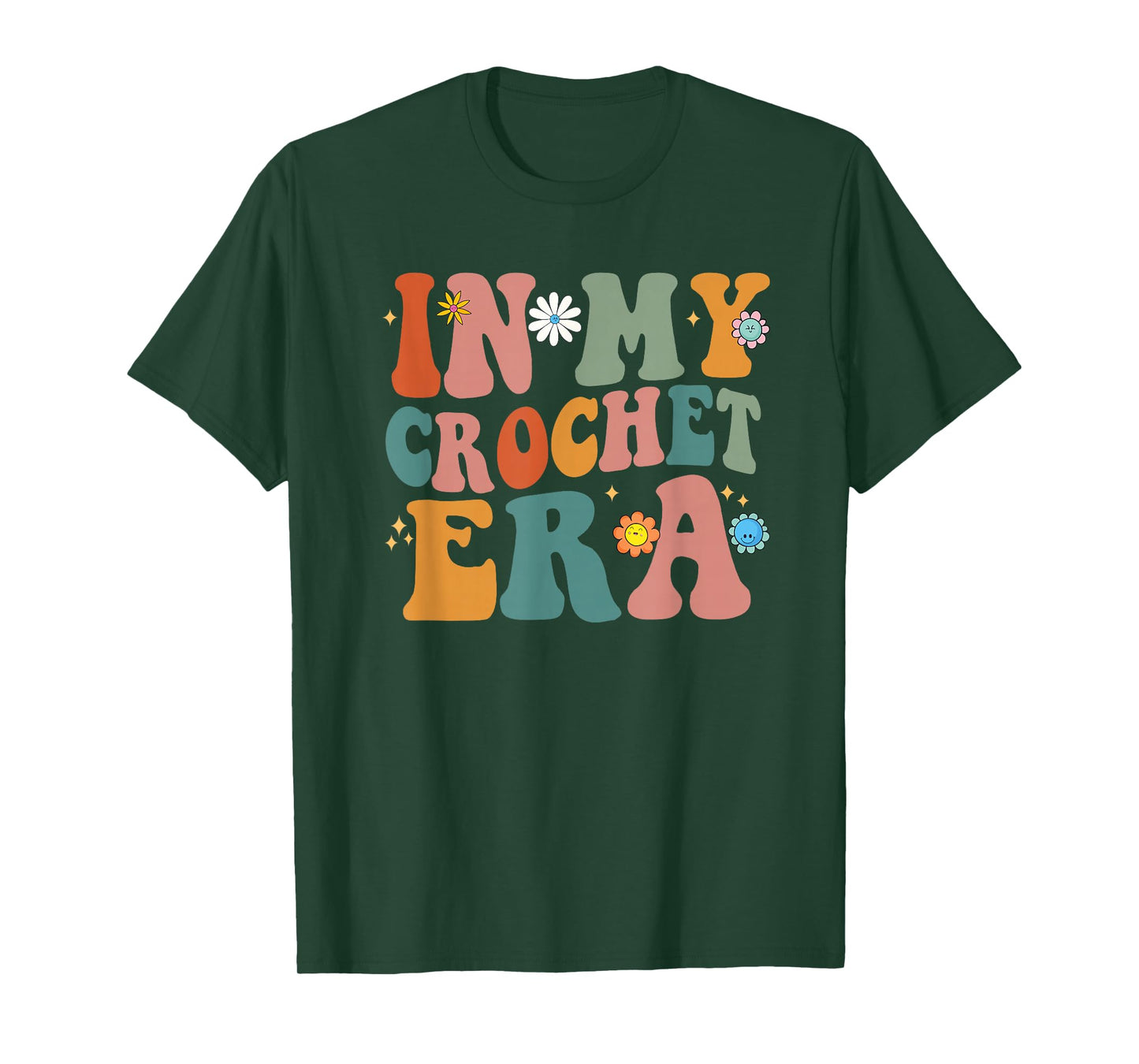 Funny Groovy In My Crochet Era Men Women T-Shirt
