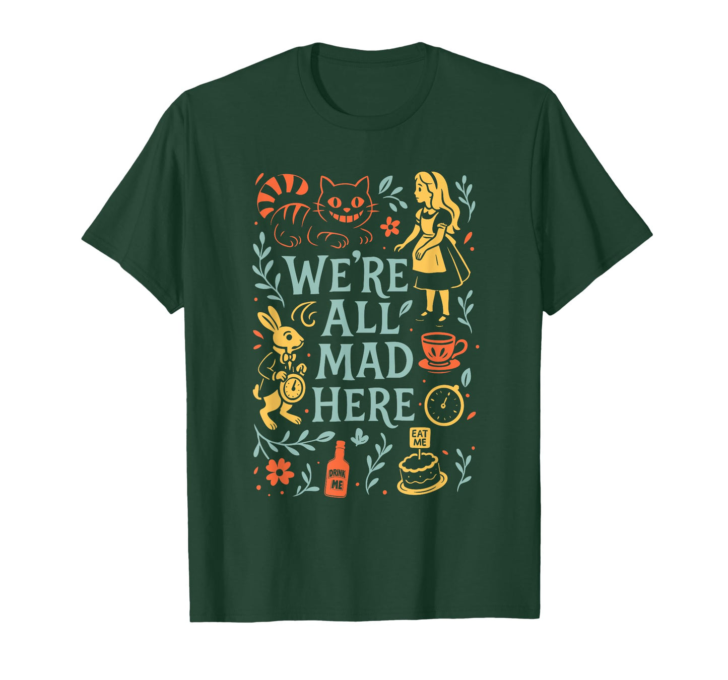 Alice in Wonderland We're All Mad Here T-Shirt