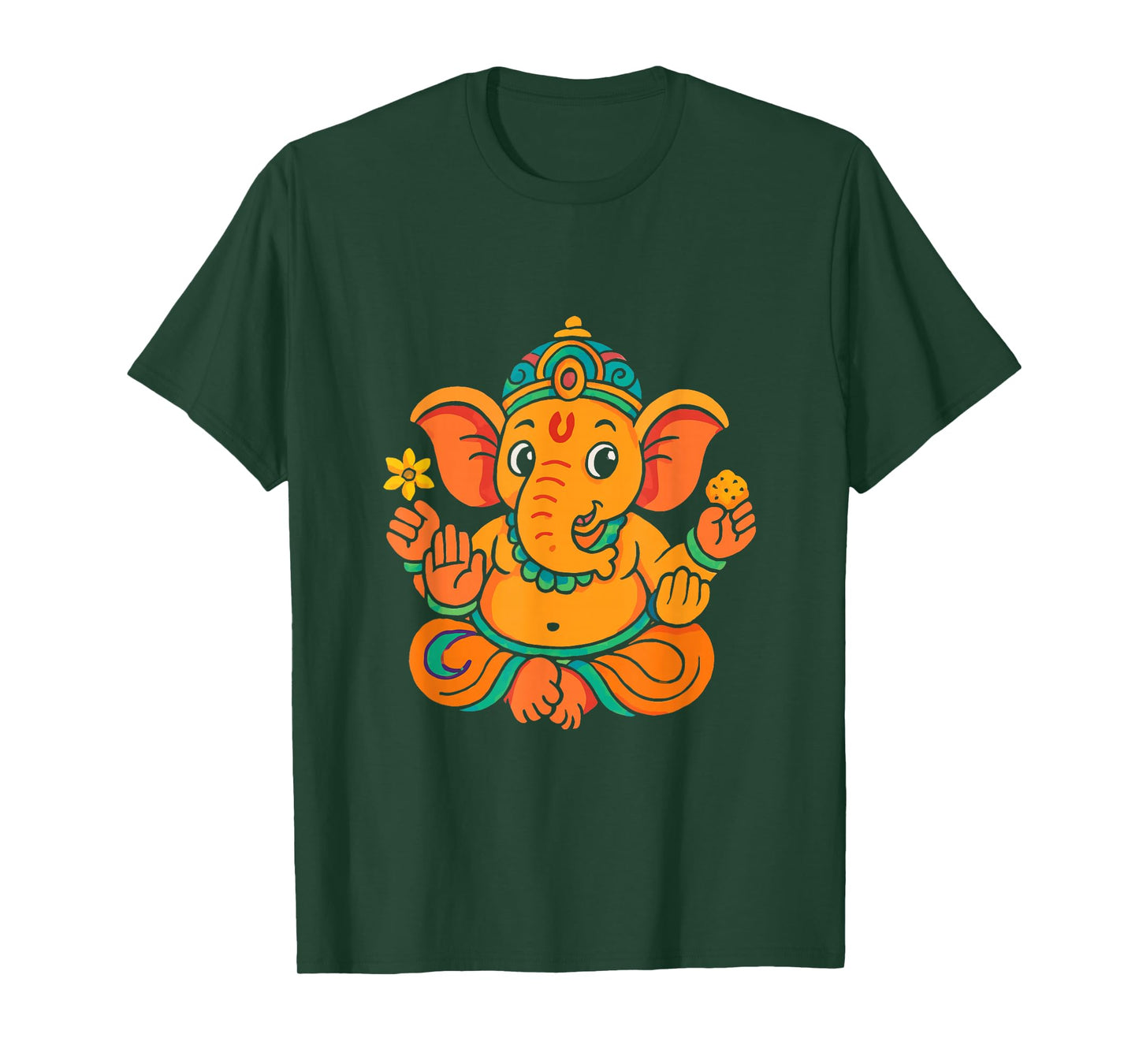 Ganesh Symbol Yoga Hindu Elephant God Ganesha Puja T-Shirt