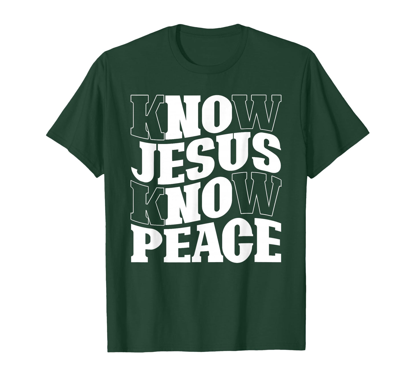 Know Jesus Know Peace Religion God Church Christian T-Shirt