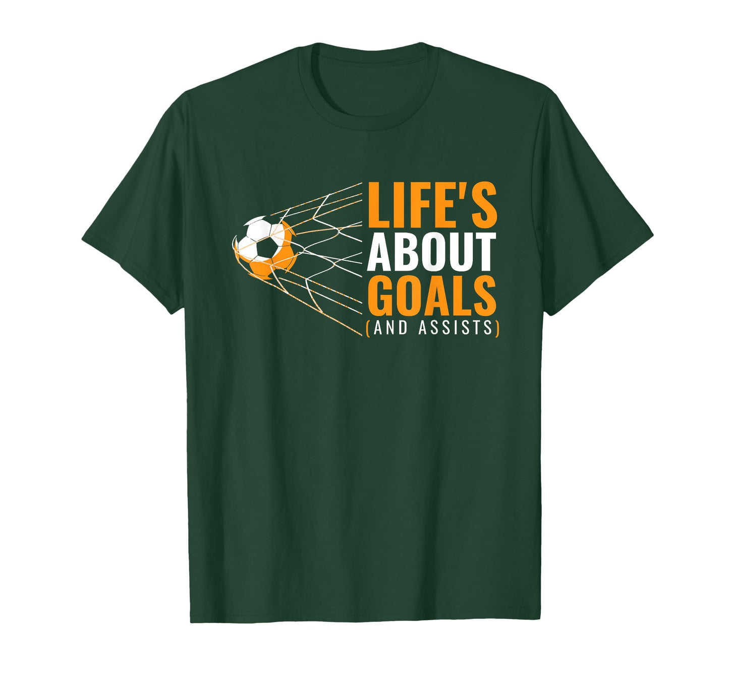 Life’s About Goals And Assists Funny Quote Youth Soccer T-Shirt