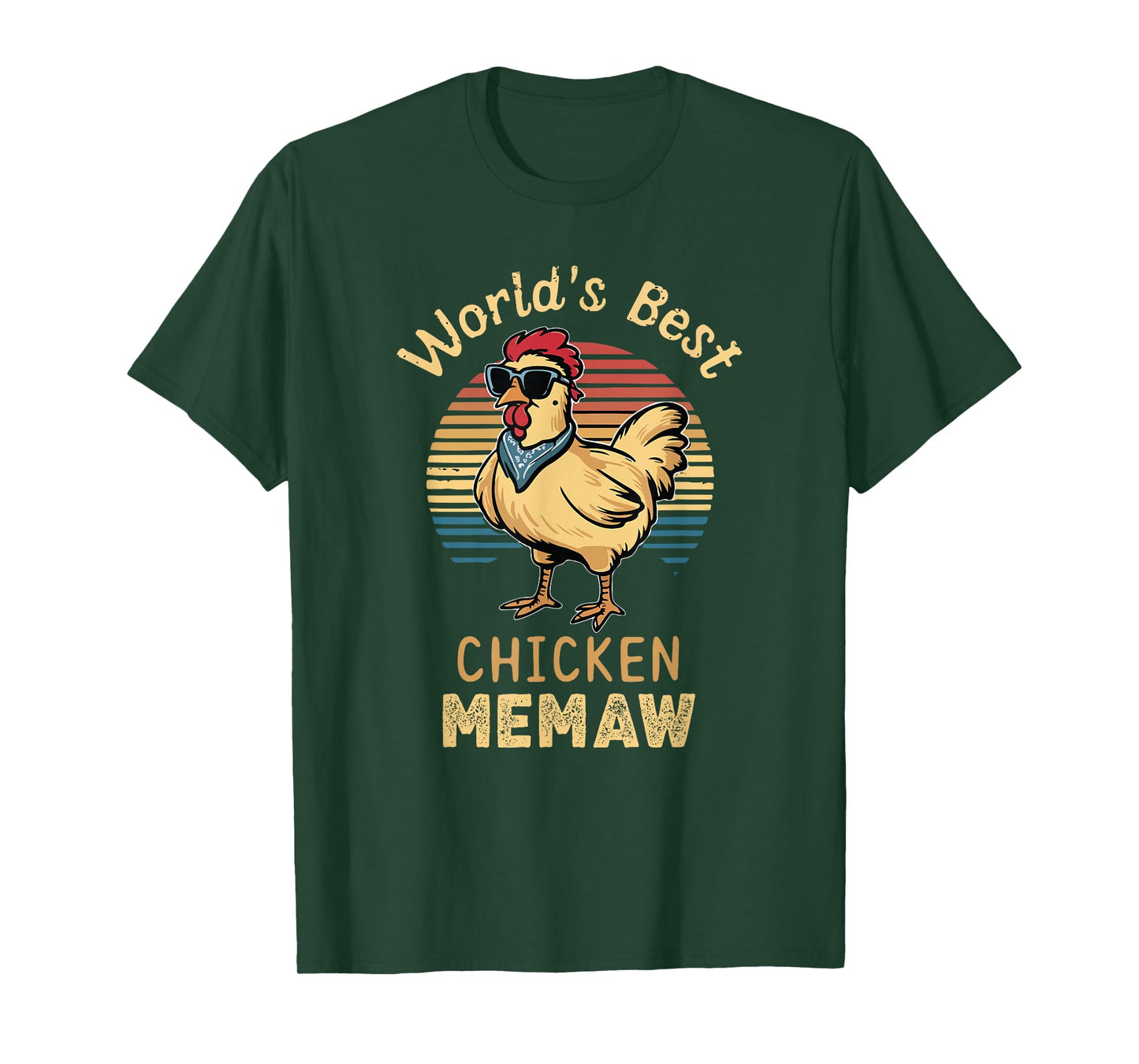 World's Best Chicken Memaw Hen Farmer Lover T-Shirt