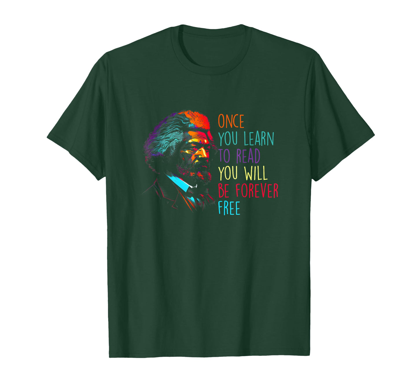Frederick Douglass Black Leader Quote Black 4th of July T-Shirt