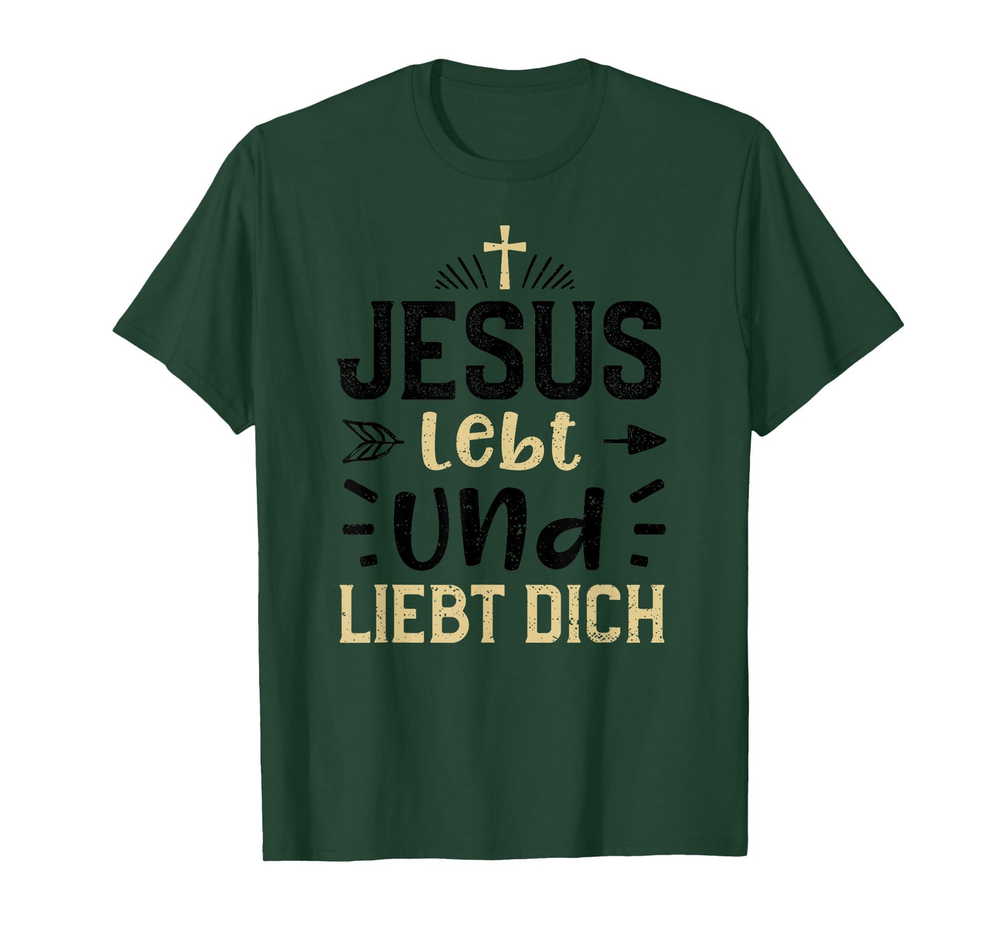 Faith: Jesus Lives and Loves You - Jesus Sayings T-Shirt