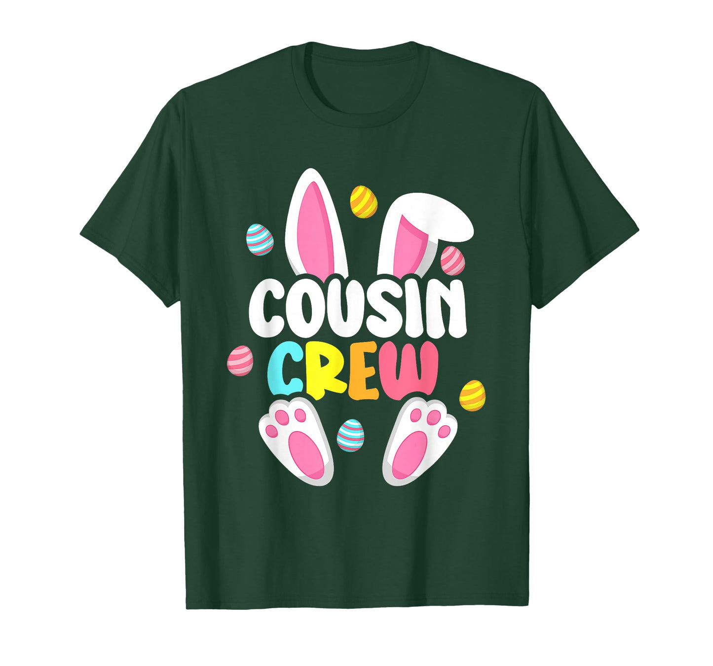 Cousin Crew Family Matching Bunny Easter Day Egg Hunt Group T-Shirt