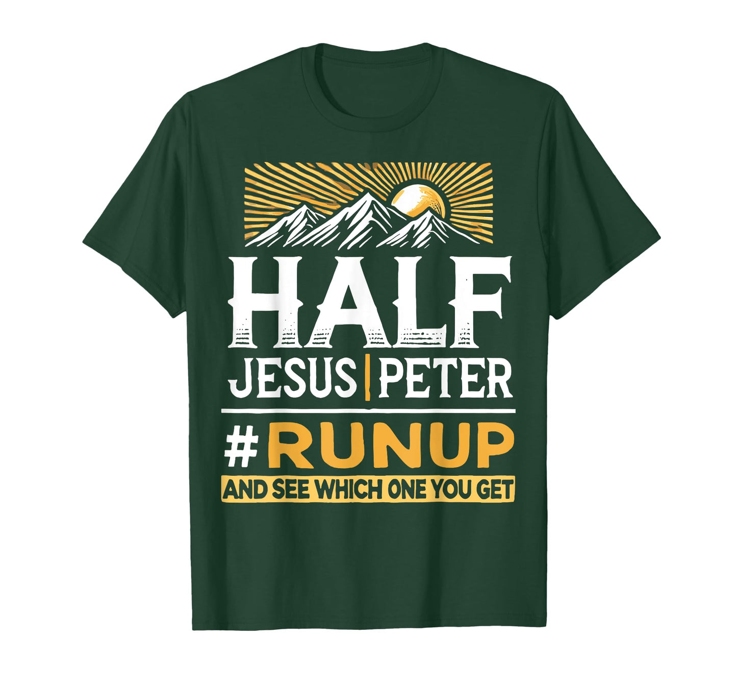 Mixed Half Jesus and Half Peter Christians T-Shirt
