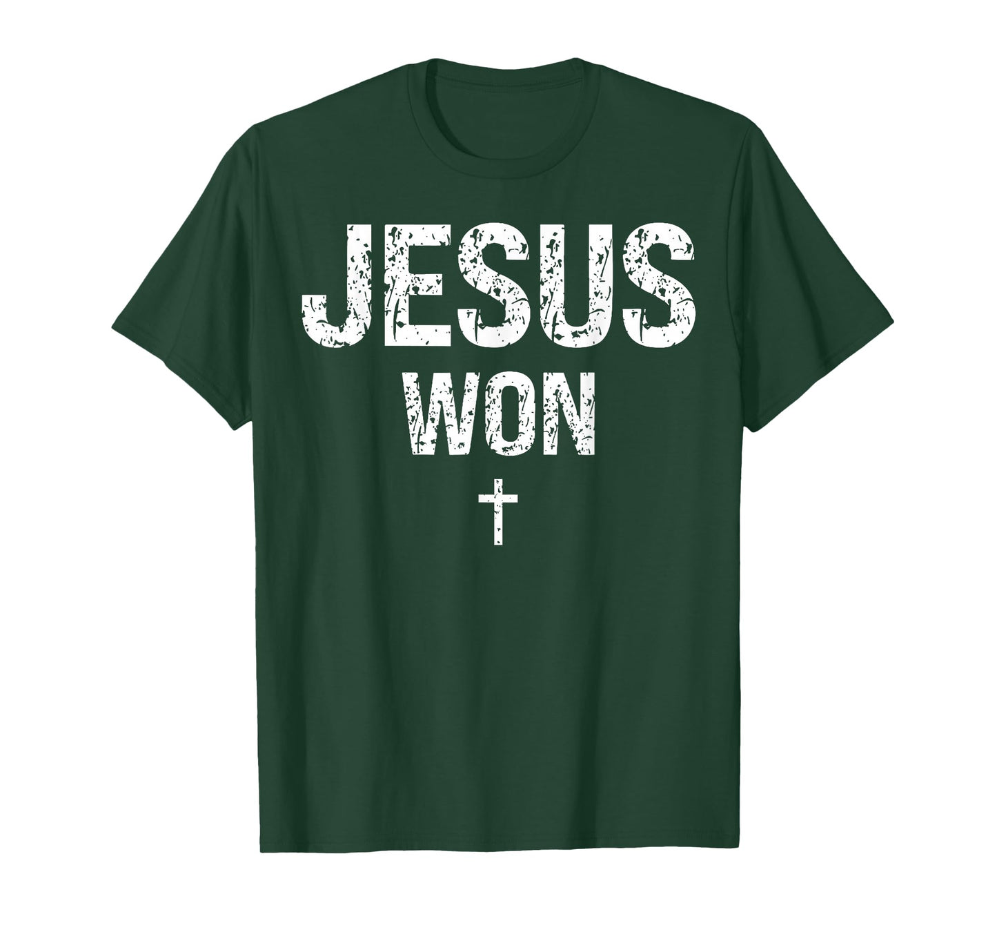 Jesus Won Cross Christian God Faith Bible Religious Pray T-Shirt