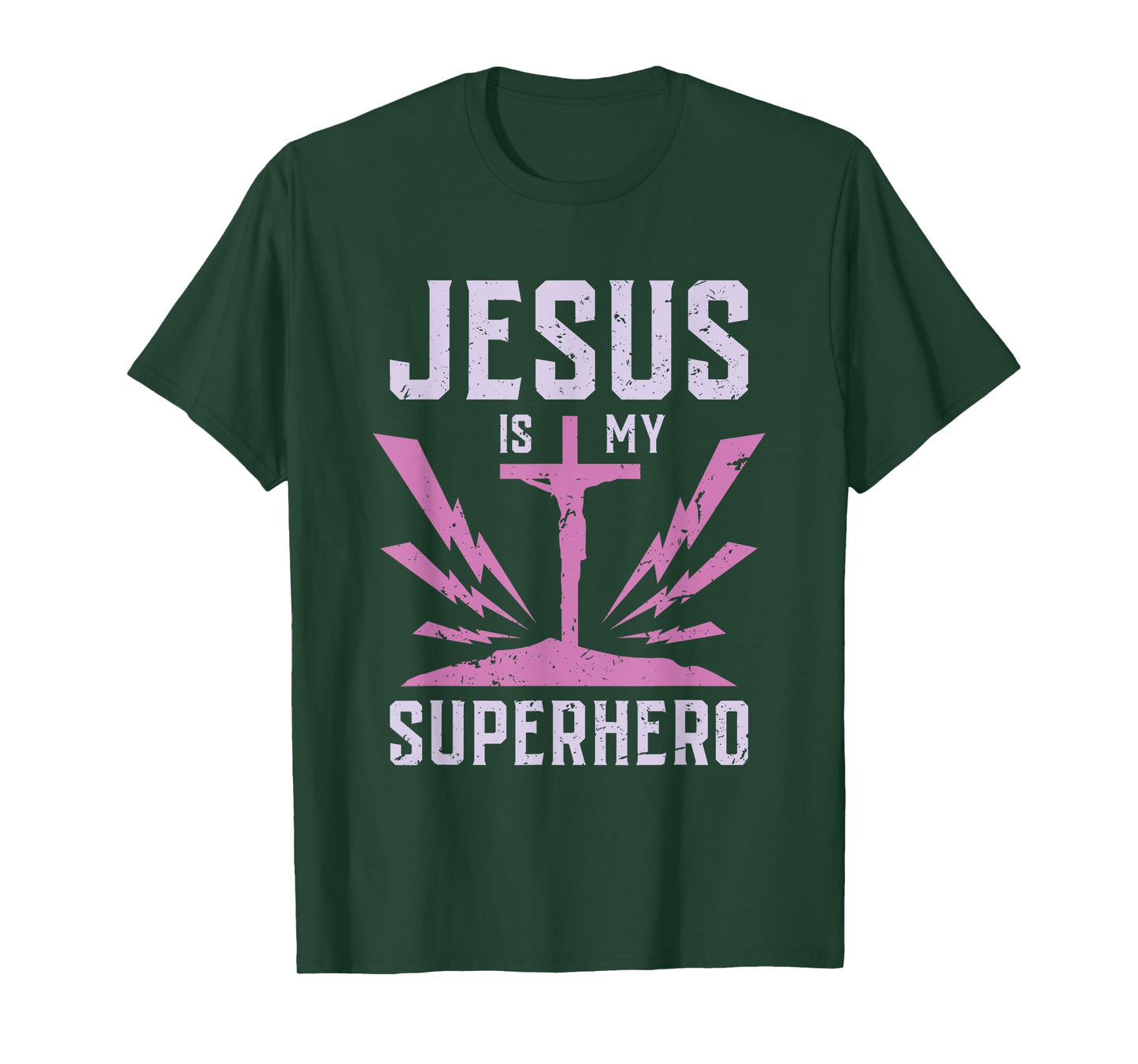 JESUS is my SUPERHERO Funny Jesus Tshirt T-Shirt