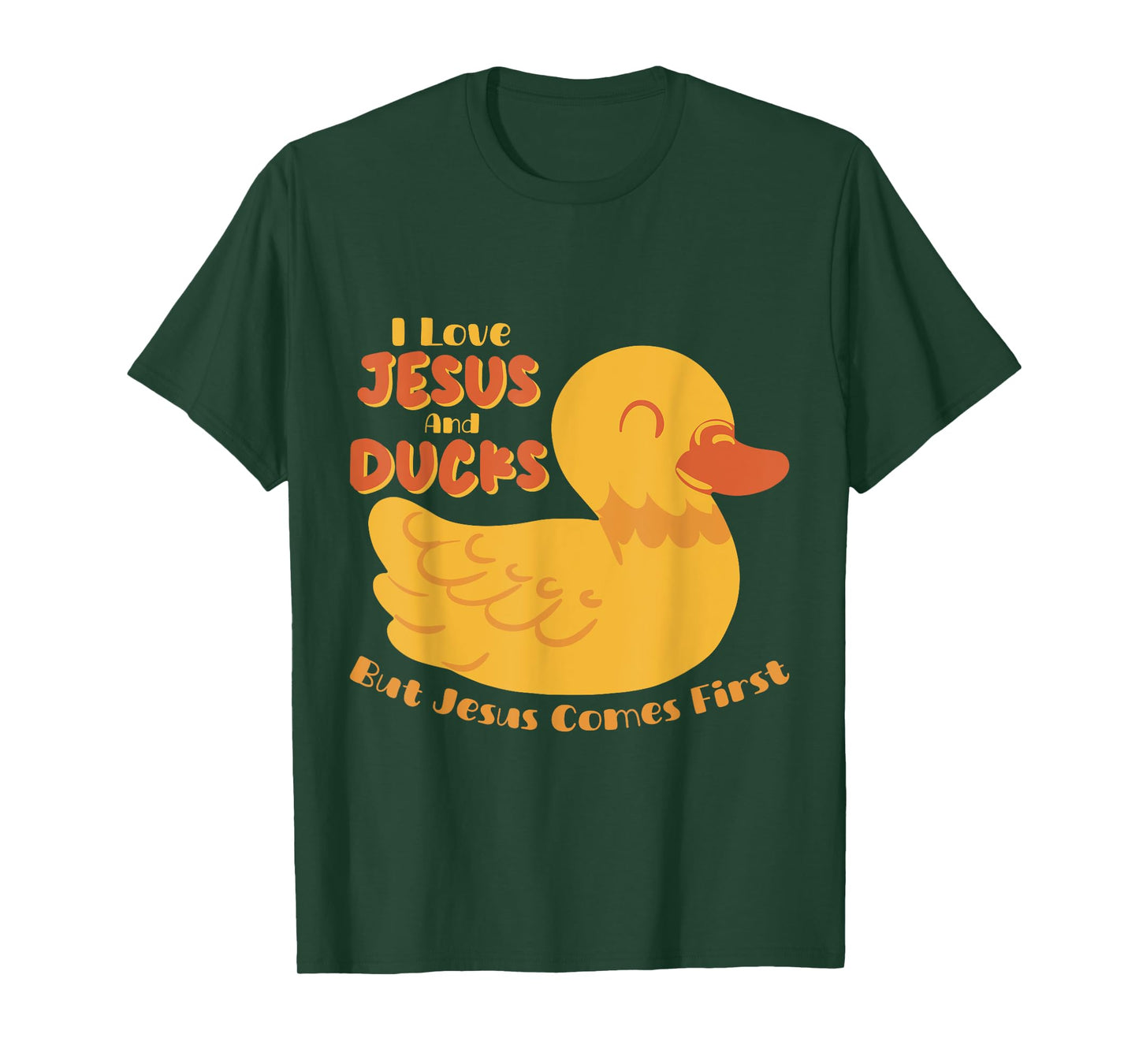 Ducks Lover Christian Religion Faith Jesus Catholic T-Shirt